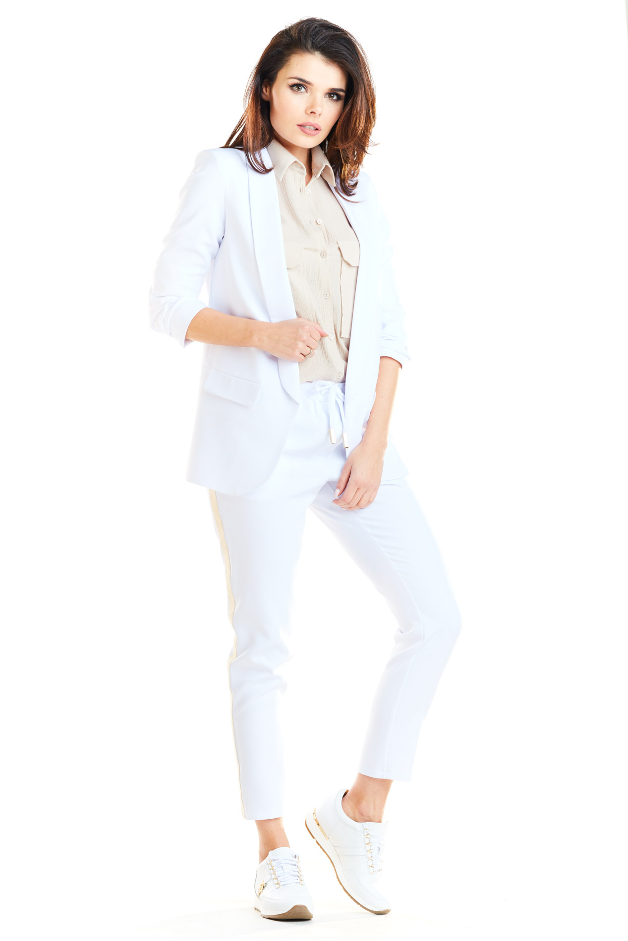 Awama Woman's Jacket A267 White