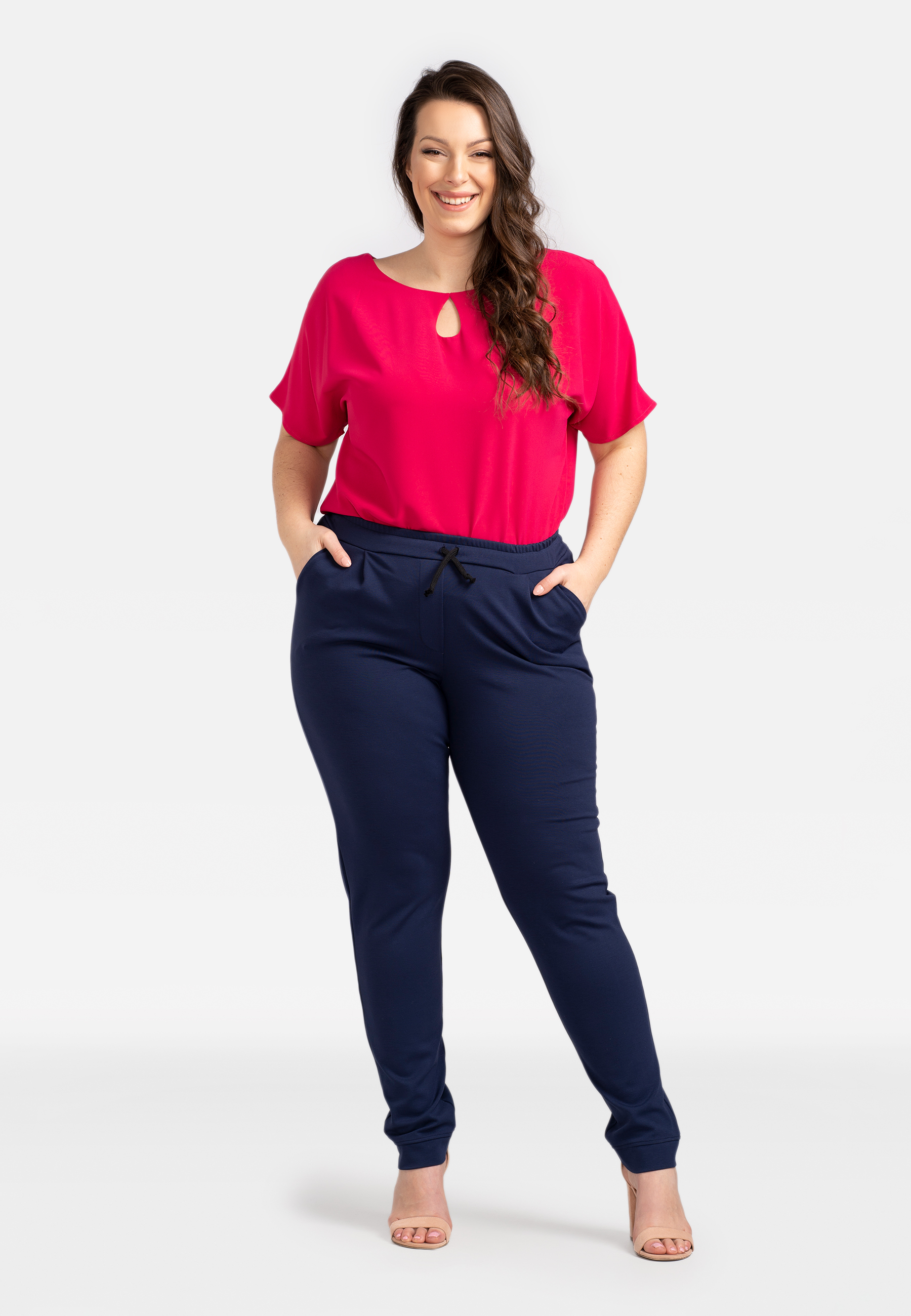 Levně Karko Woman's Trousers Z786 Navy Blue