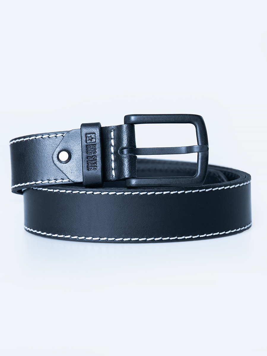 Levně Big Star Man's Belt Belt 240031 Natural Leather-906