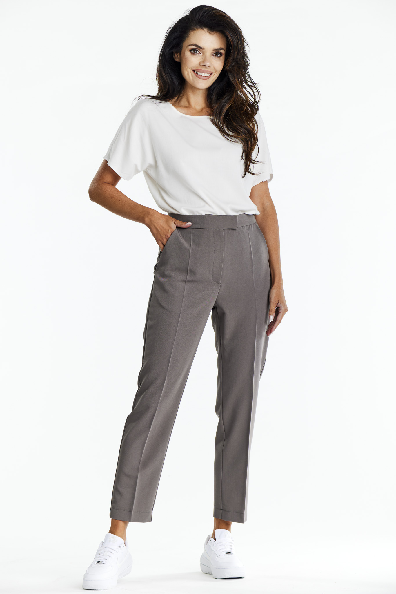 Awama Woman's Trousers A675 Brown