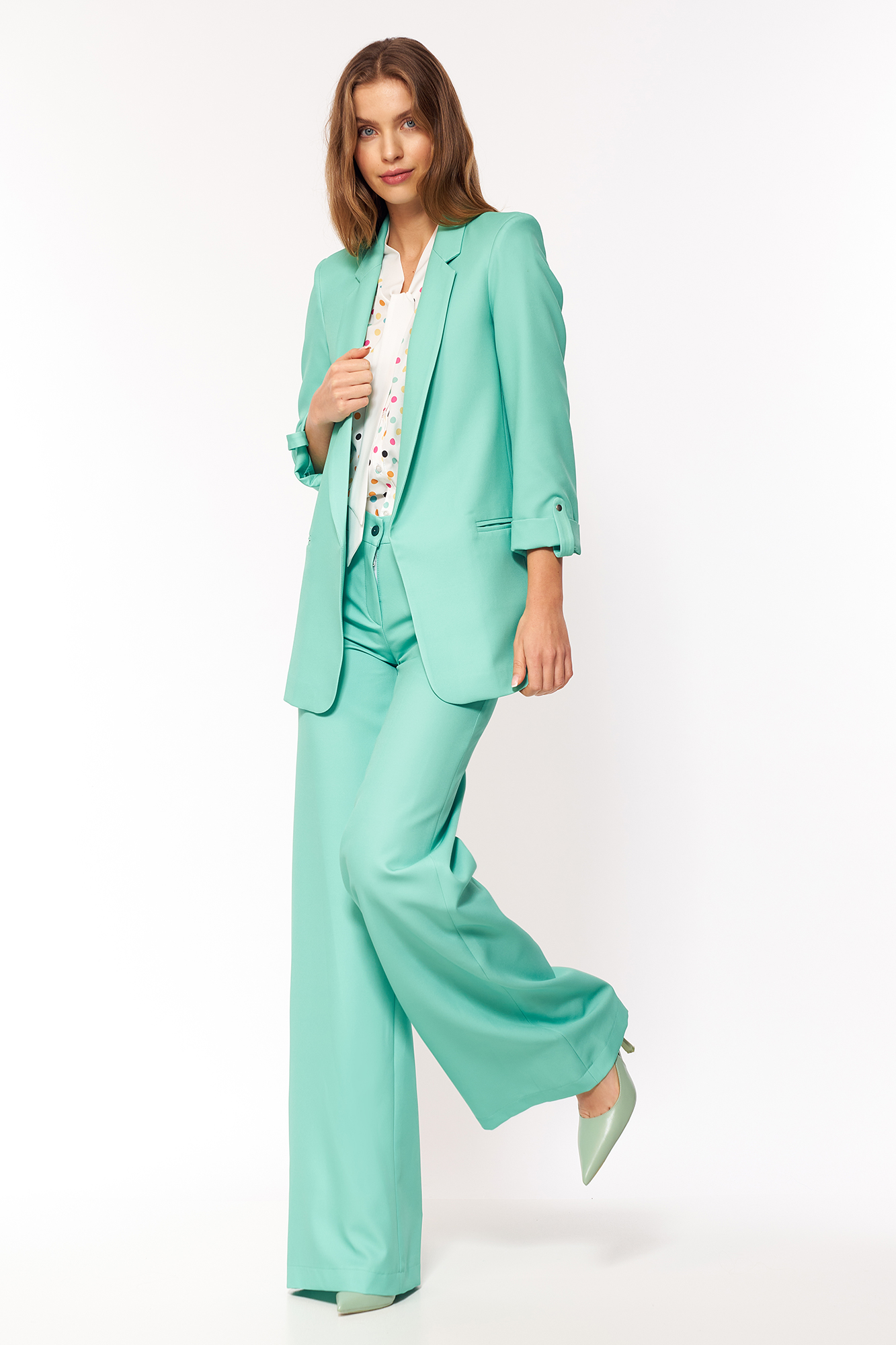 Sacou de dama Nife Turquoise