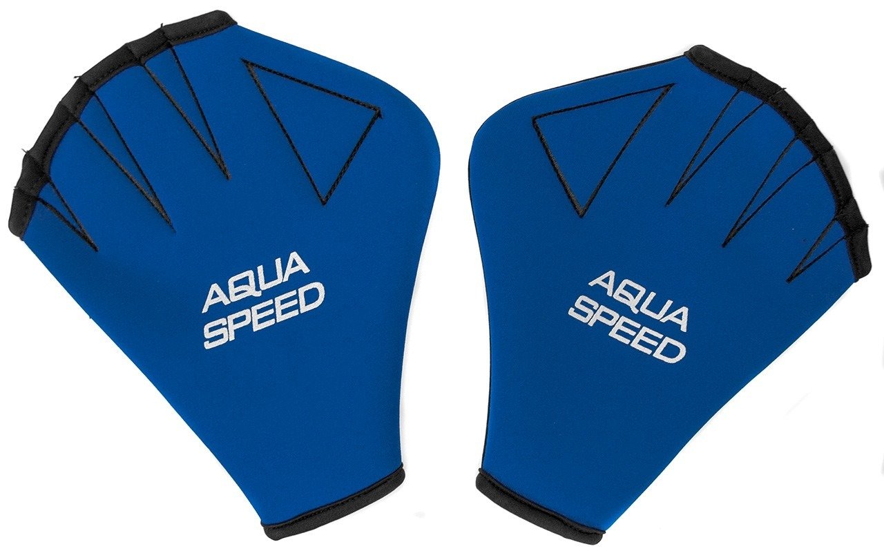 Levně AQUA SPEED Unisex's Swimming Gloves Swimming Navy Blue