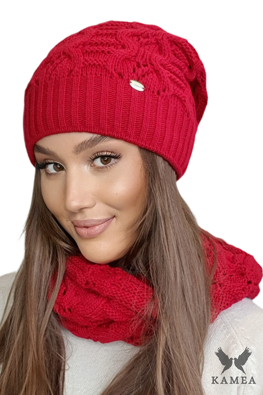 Conjunto De Mujer Kamea Kamea_Set_Hat&Chimney_K.22.205.21_Red