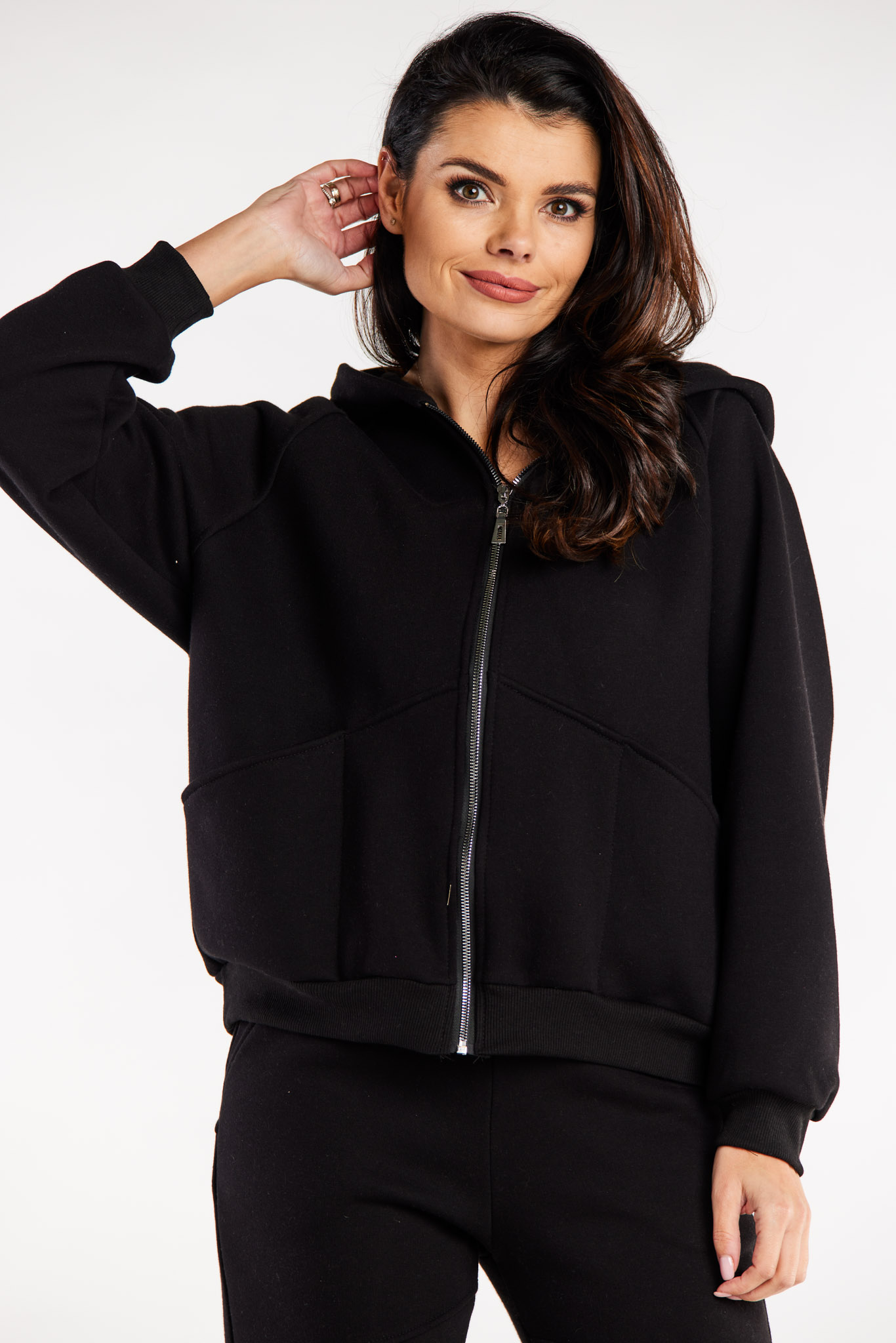 Infinite You Woman's Hoodie M324 Black
