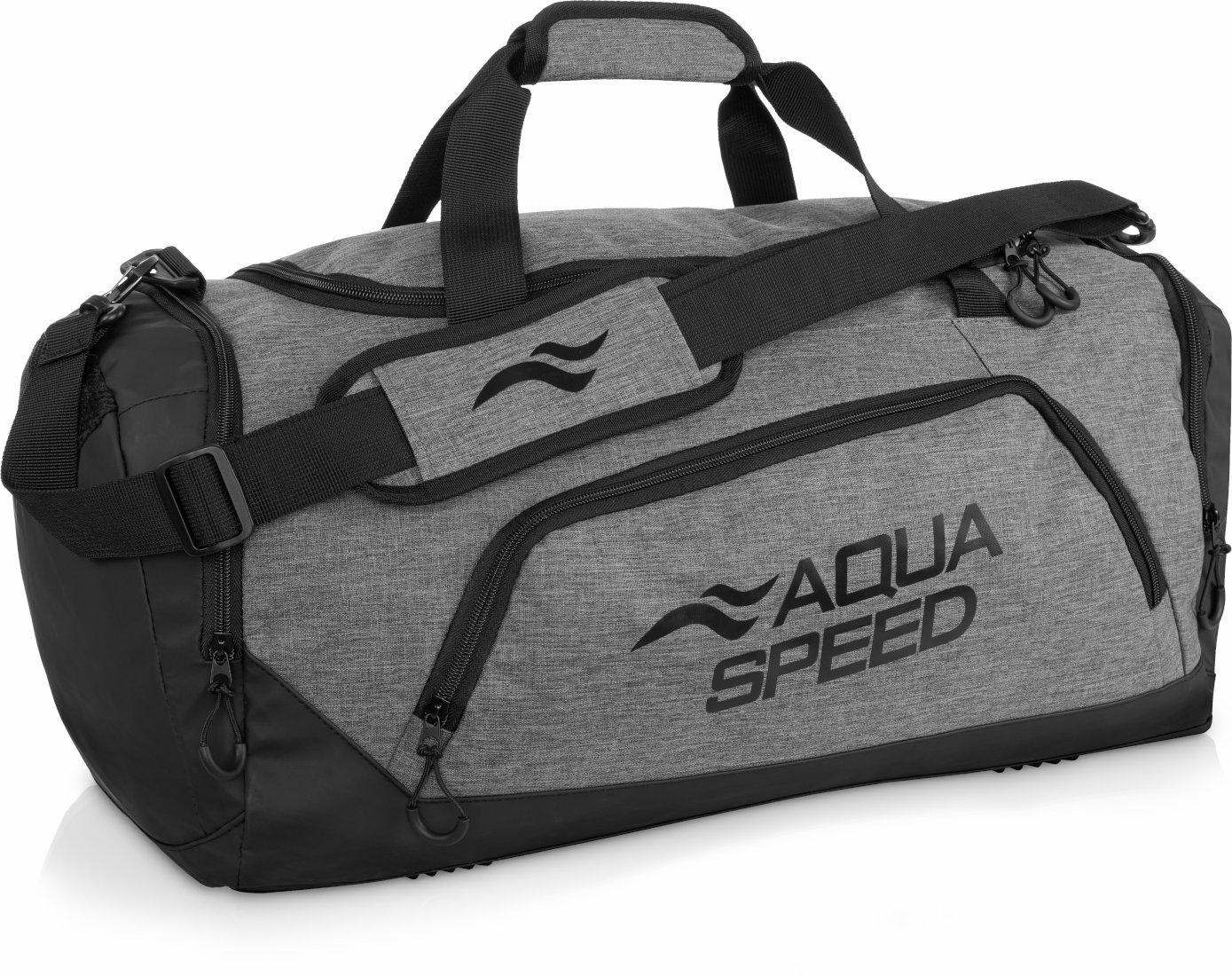 AQUA SPEED Sportovní taška Aqua Speed Grey/Black M - 34 l - 48 cm x 25 cm x 29 cm