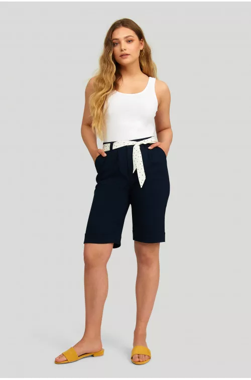 Greenpoint Woman's Shorts SZO4140001 Dark Navy Blue