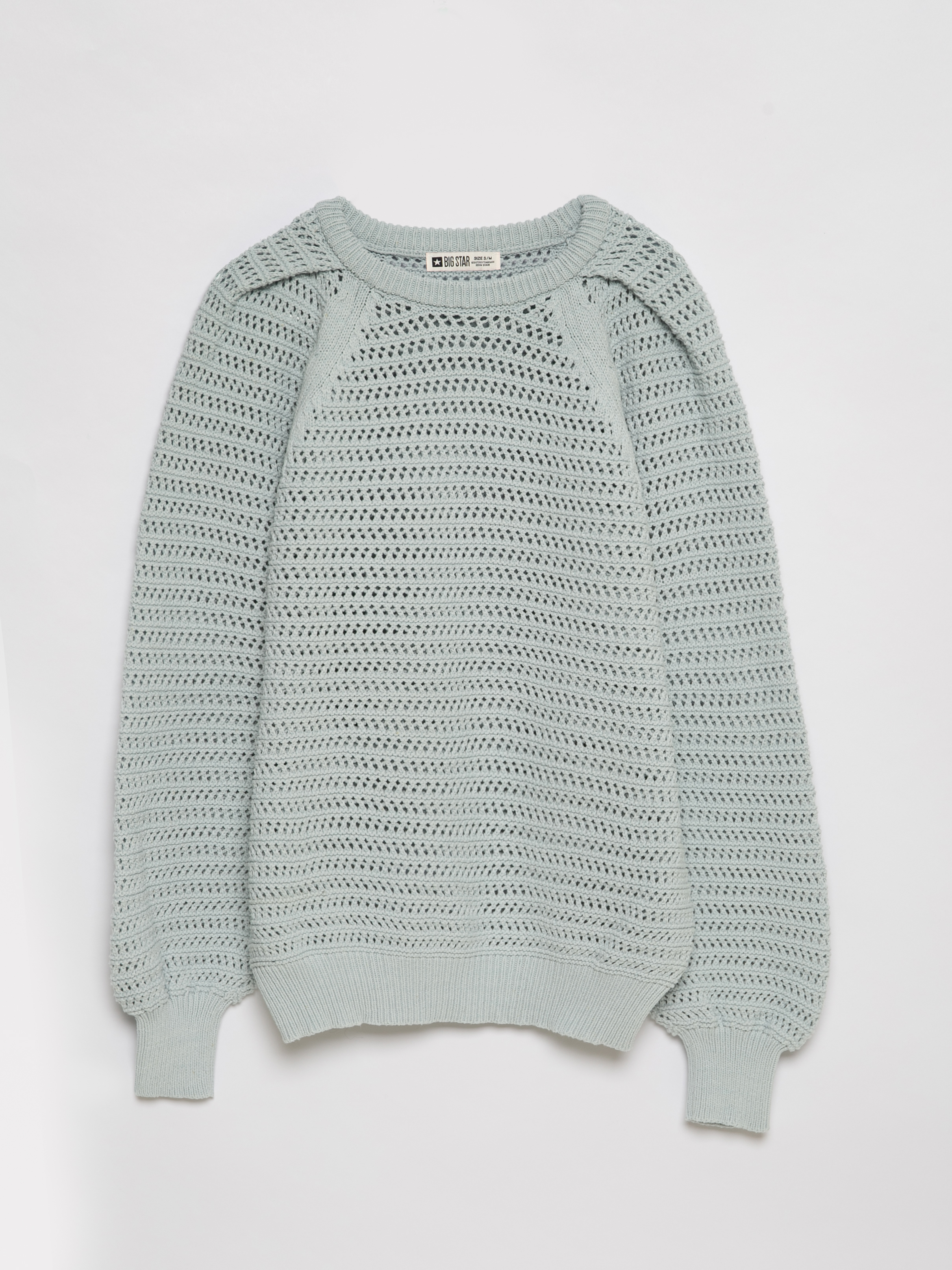 Big Star Woman's Sweater 161039 Light Grey-400
