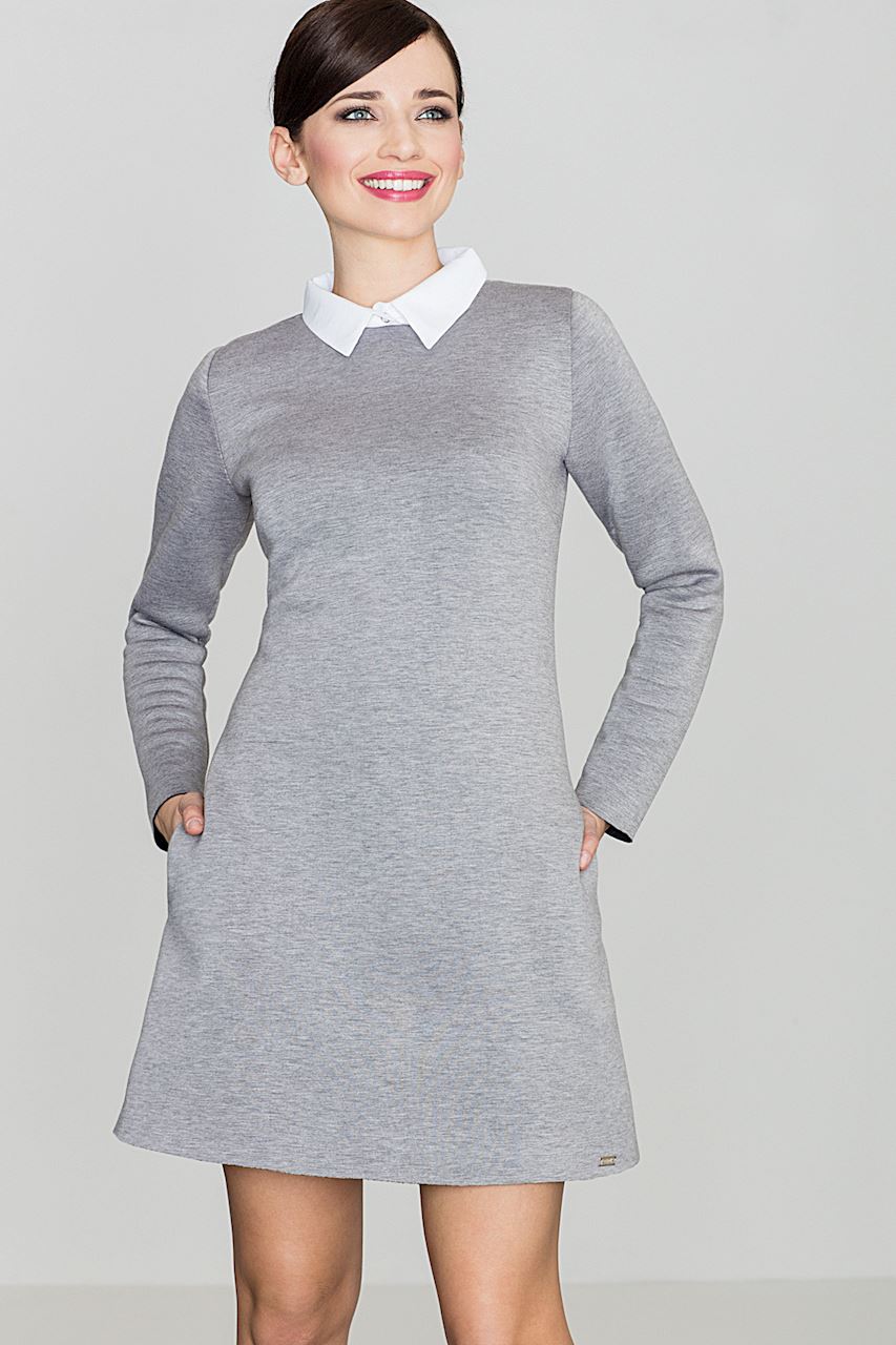 Lenitif Woman's Dress K245 Grey