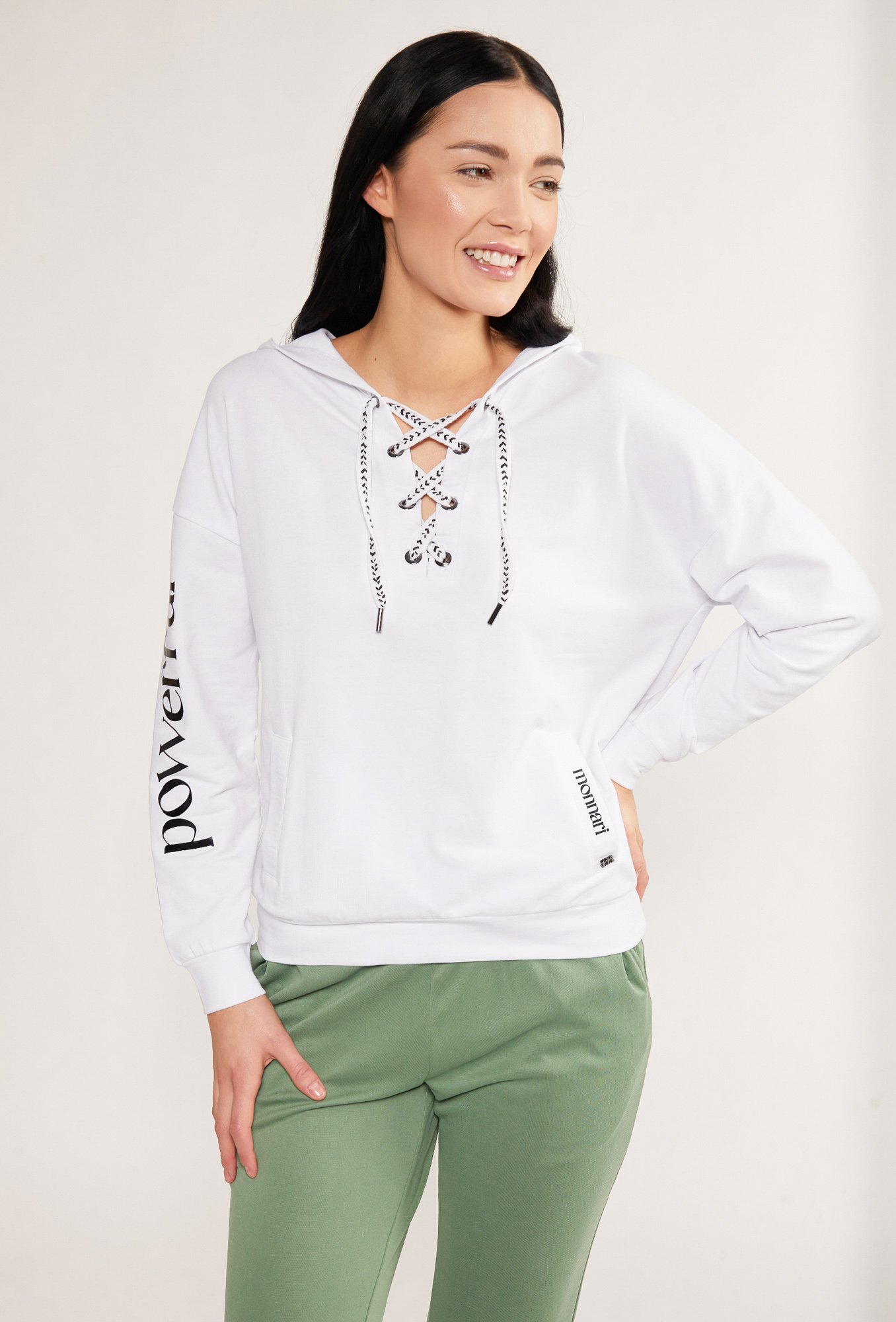 MONNARI Woman's Sweatshirts Sweatshirt With Decorative Binding