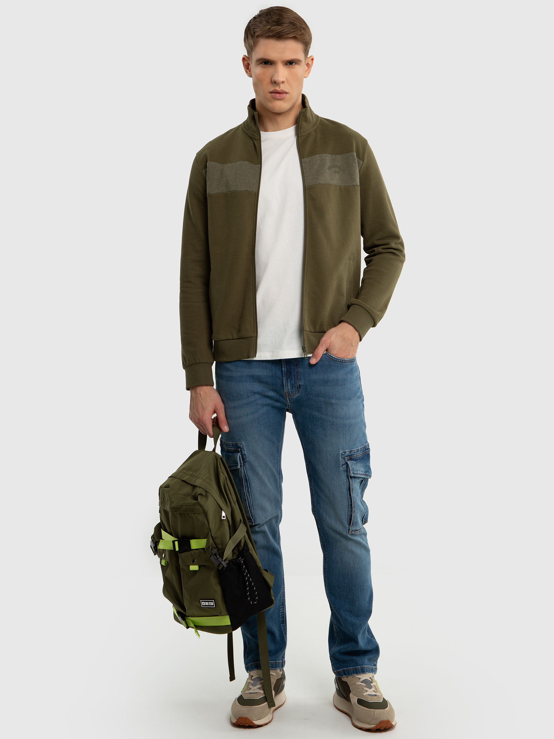 Big Star Man's Zip Sweatshirt 172845 303