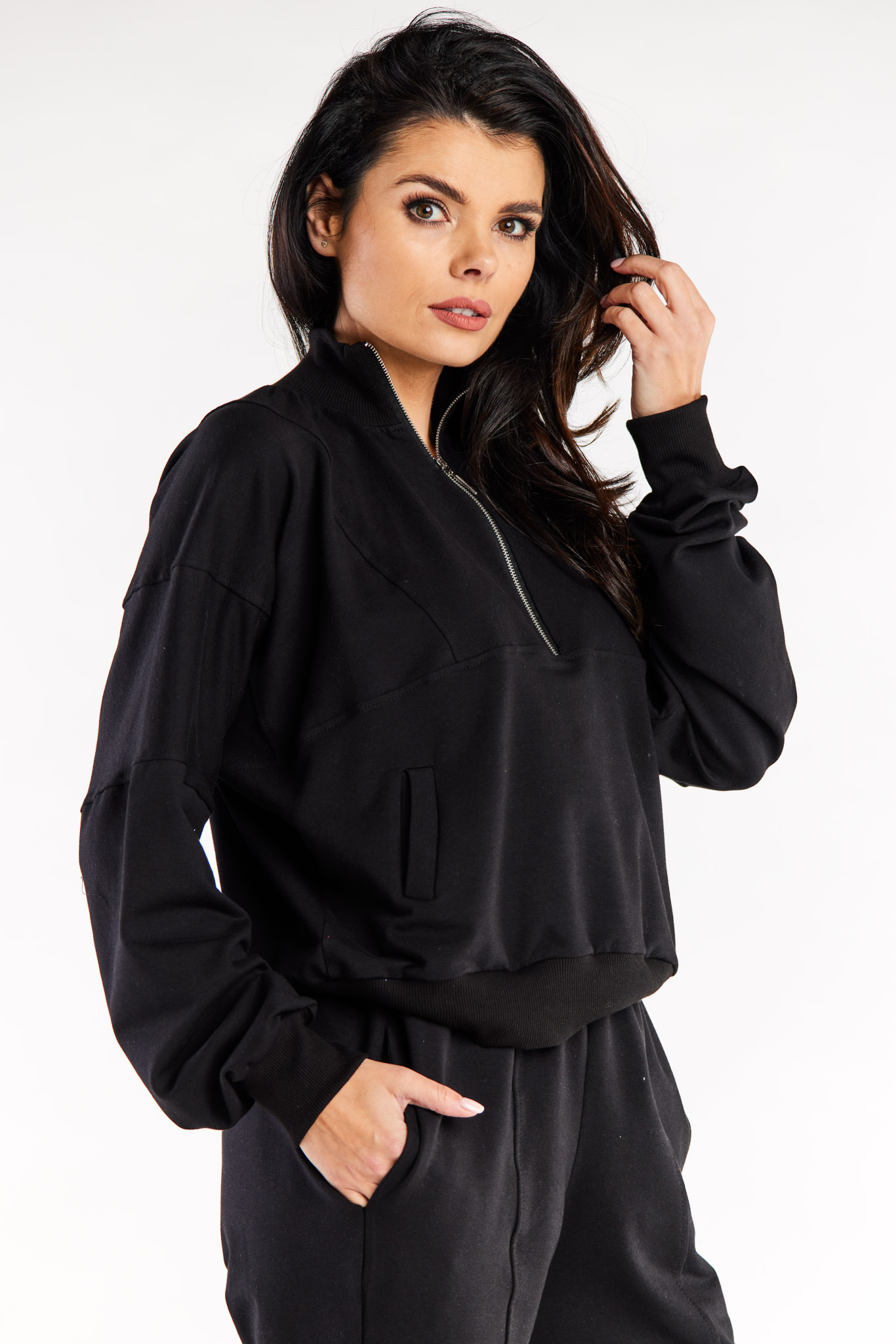 Infinite You Woman's Hoodie M316 Black