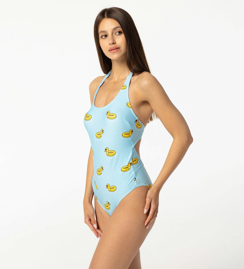 Levně Aloha From Deer Woman's Duckbuoy Open Back Swimsuit SSOB AFD783