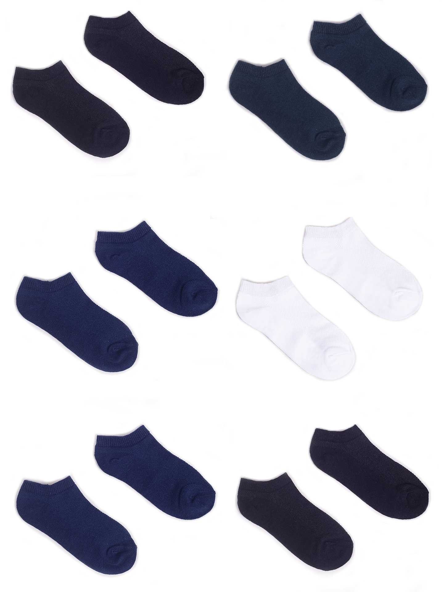 Levně Yoclub Kids's 6Pack Boys' Ankle Thin Socks SKS-0027C-0000-004