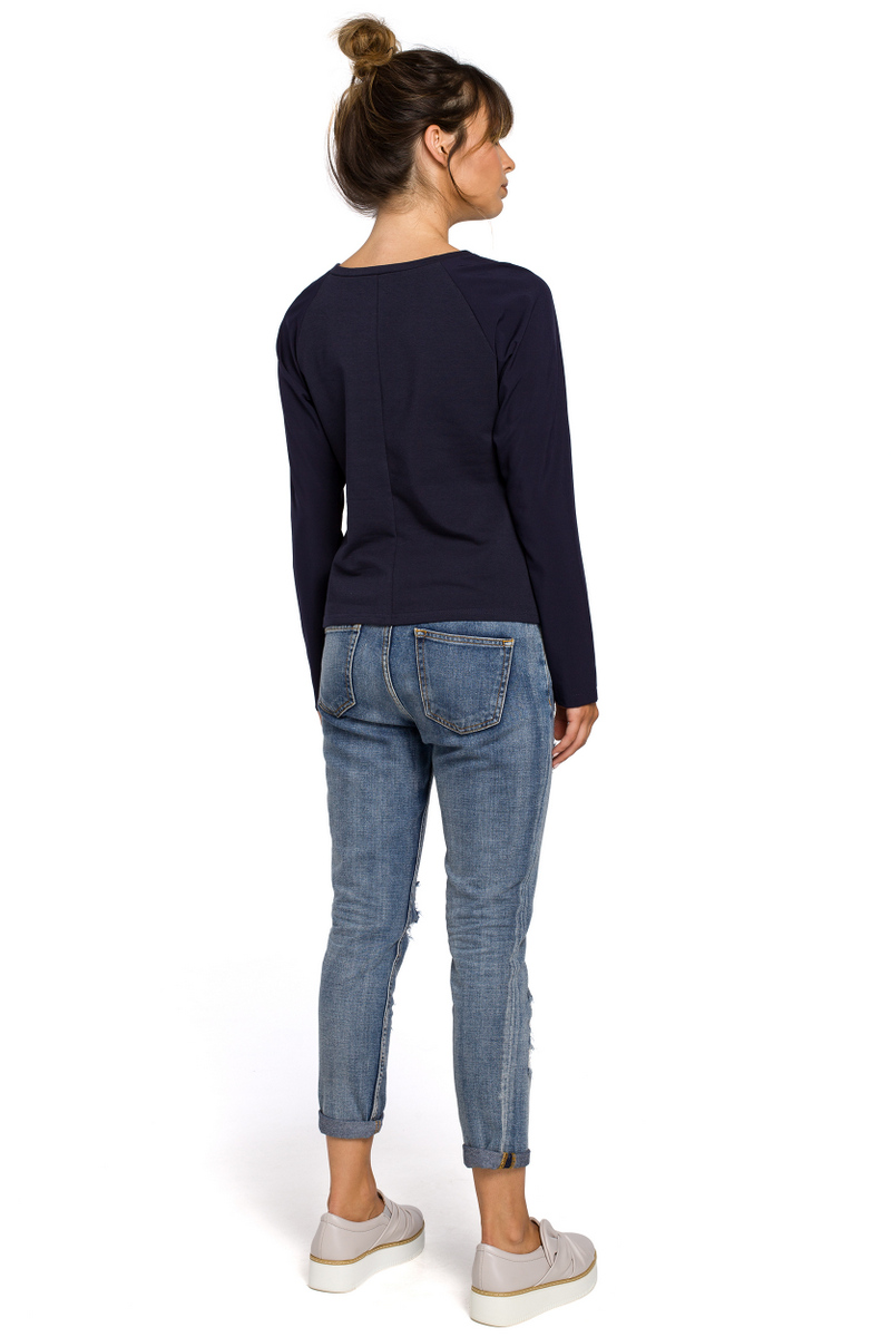 BeWear Woman's Blouse B047 Navy Blue