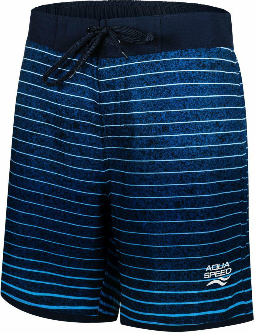 AQUA SPEED Man's Swimming Shorts Nolan Navy Blue