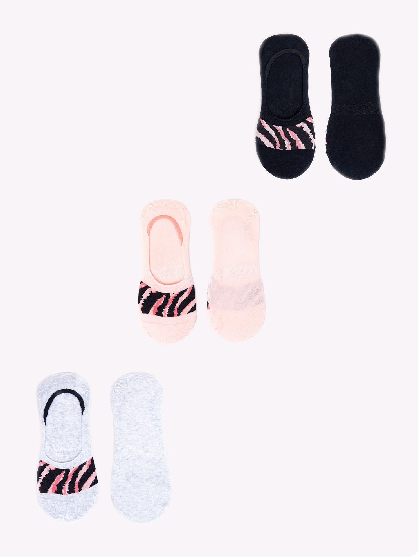 Levně Yoclub Woman's Ankle Socks 3-Pack SKB-0046K-0000