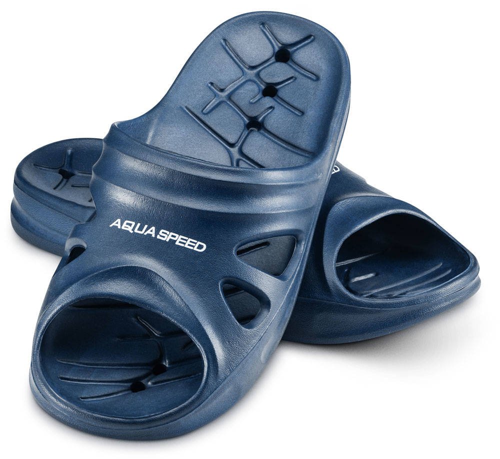 Levně AQUA SPEED Unisex's Swimming Pool Shoes Florida Navy Blue Pattern 10