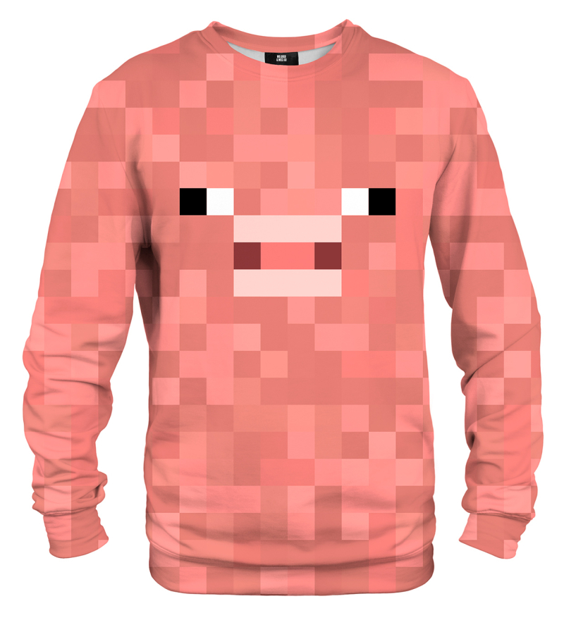 Mr. GUGU & Miss GO Unisex's Pixel Pig Sweater S-Pc2355