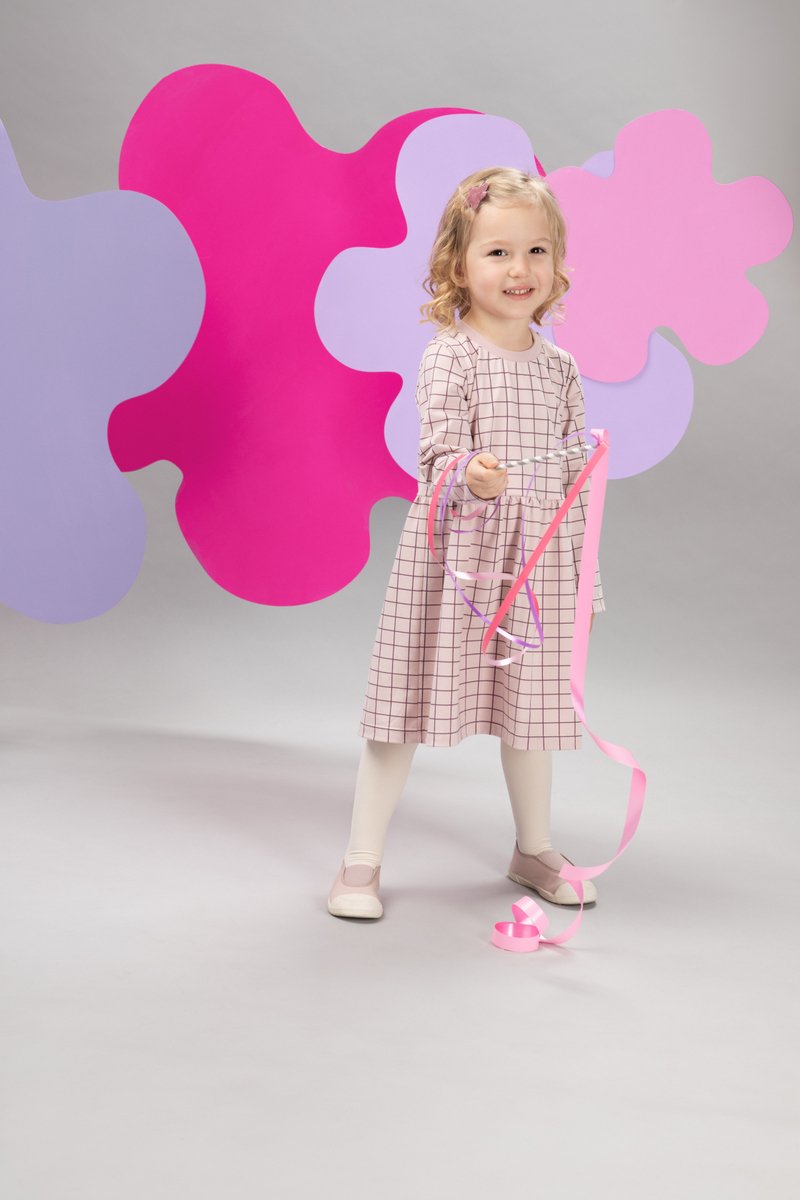 Levně Pinokio Kids's Romantic Longsleeve Dress Pink/Print