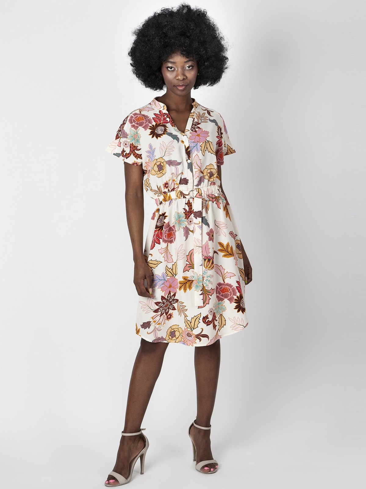 PERSO Woman's Women's dress with short kimono sleeves