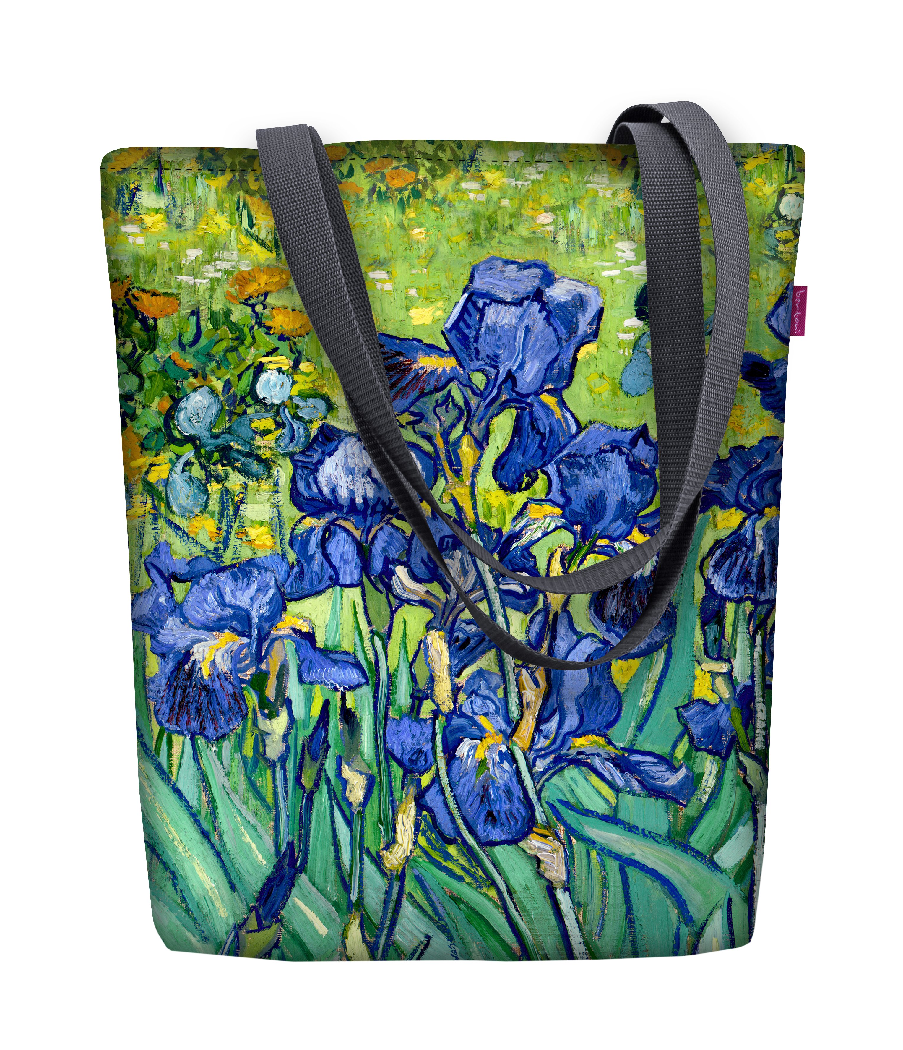 Bertoni Plátěná taška Sunny Irises Green 29 cm x 40 cm x 36 cm x 8 cm