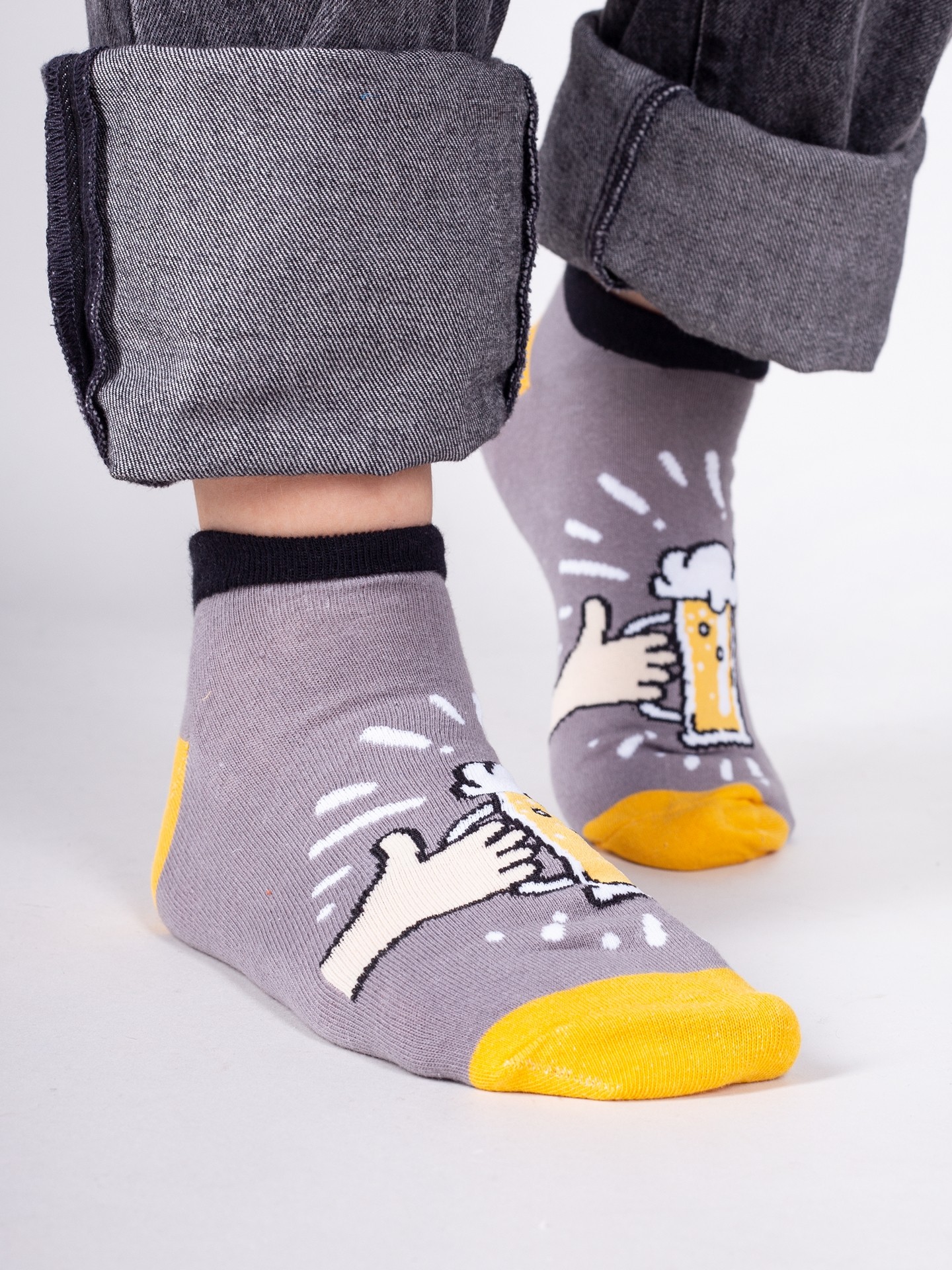 Levně Yoclub Man's Cotton Socks Patterns Colors SKS-0086F-B900