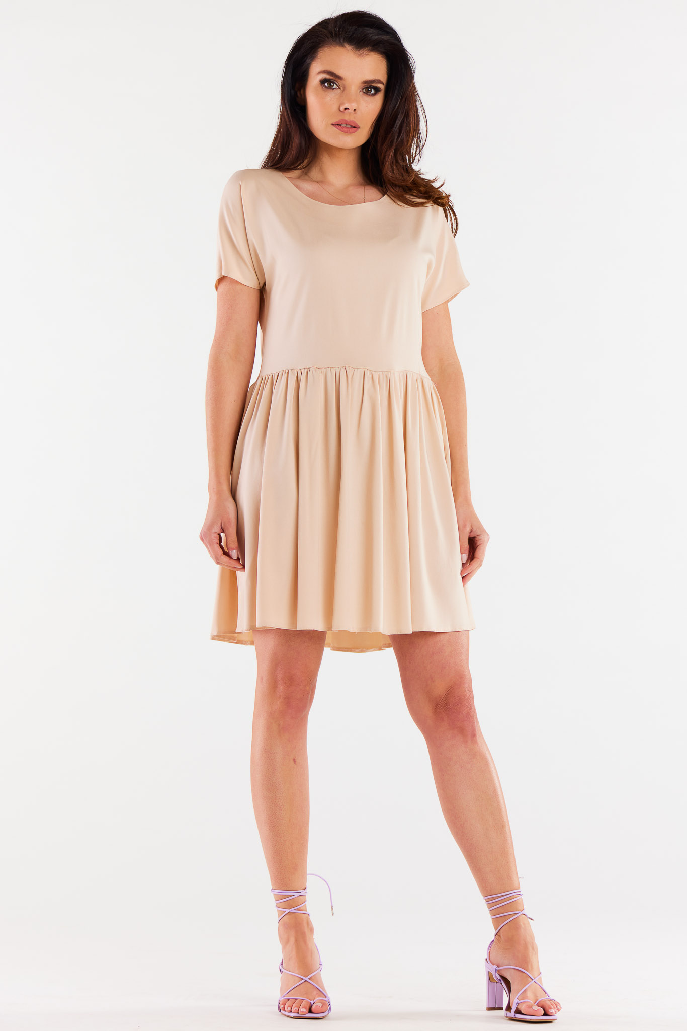 Awama Woman's Dress A517 Beige