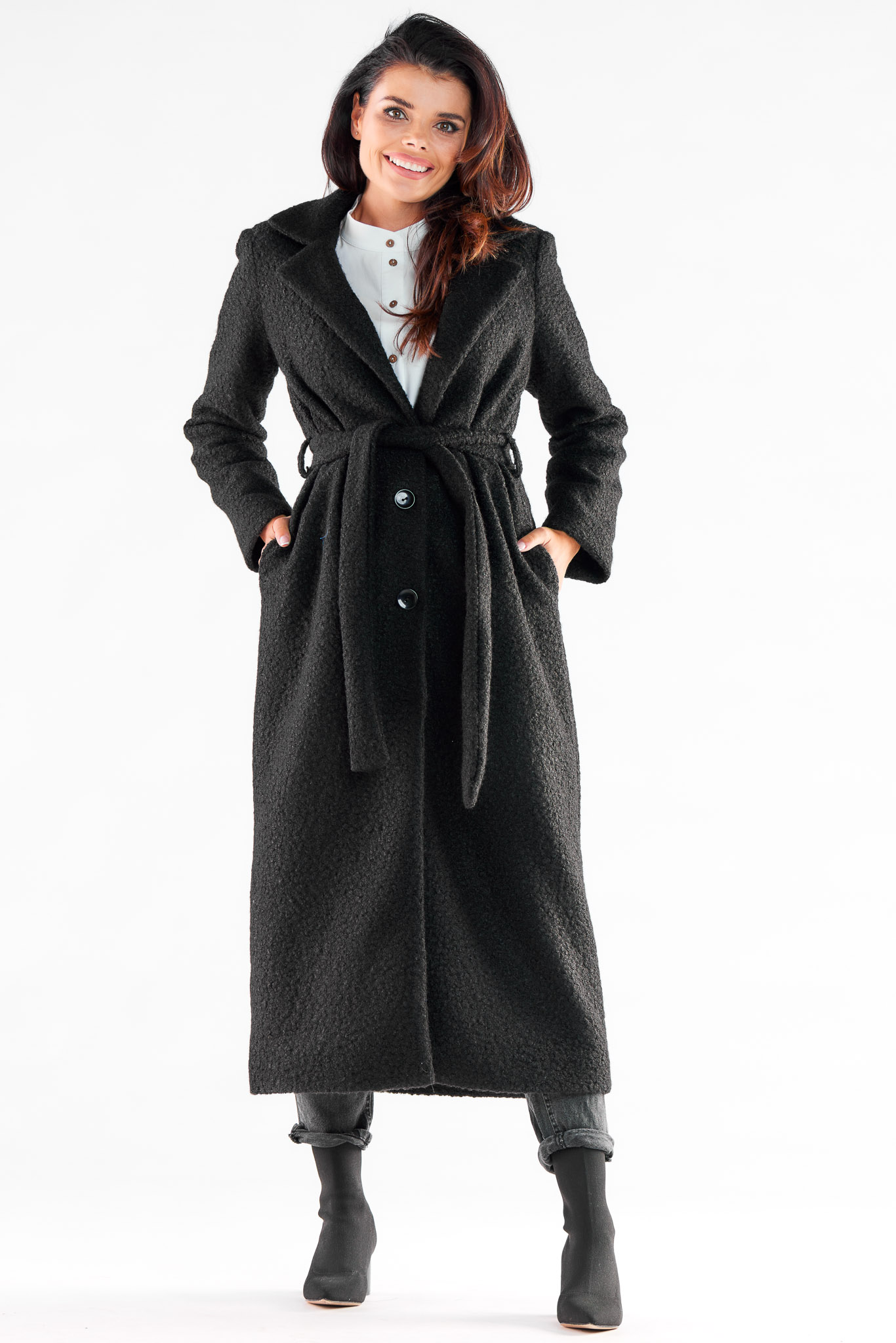 Awama Woman's Coat A547 Black