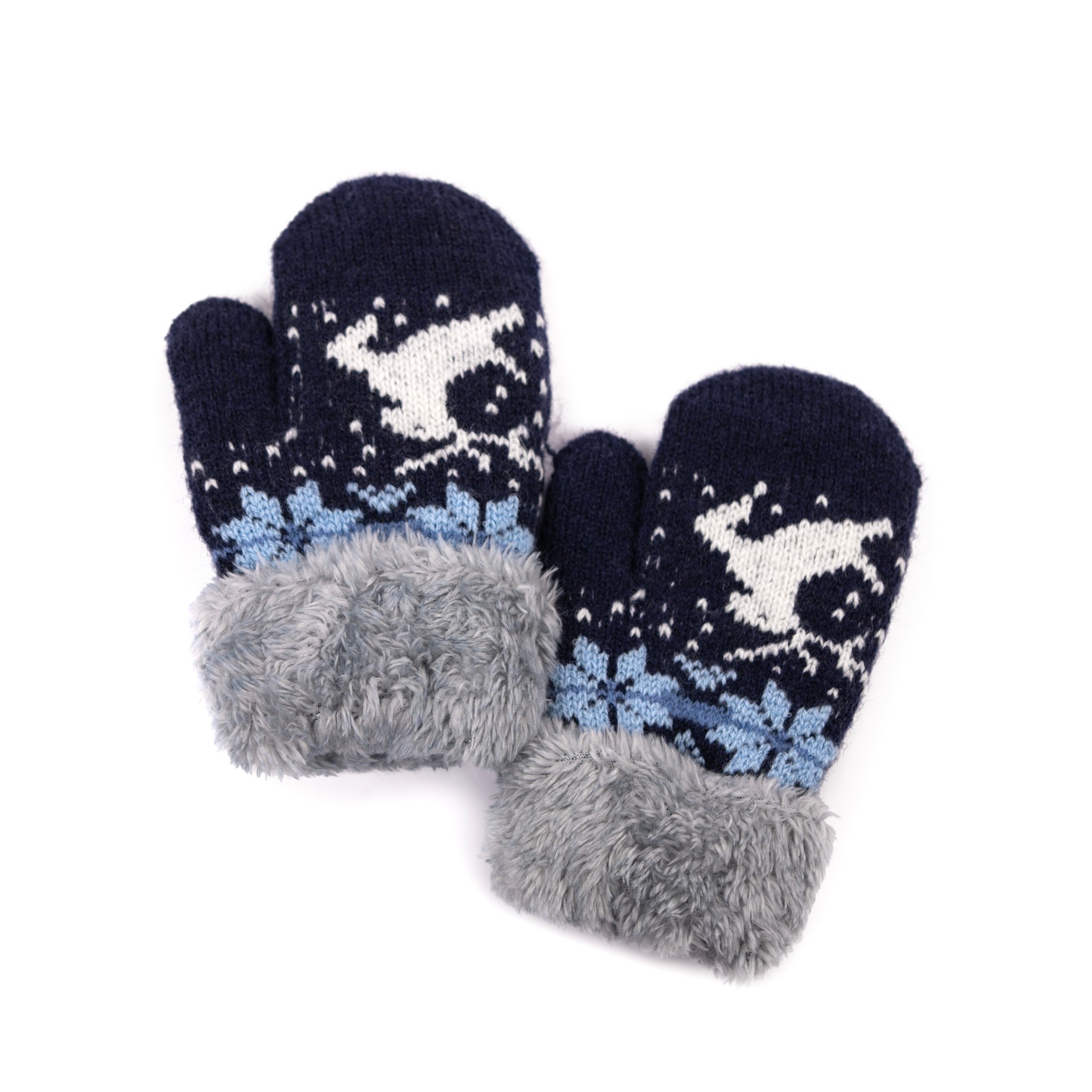 Art Of Polo Kids's Gloves Rk22250-6 Navy Blue