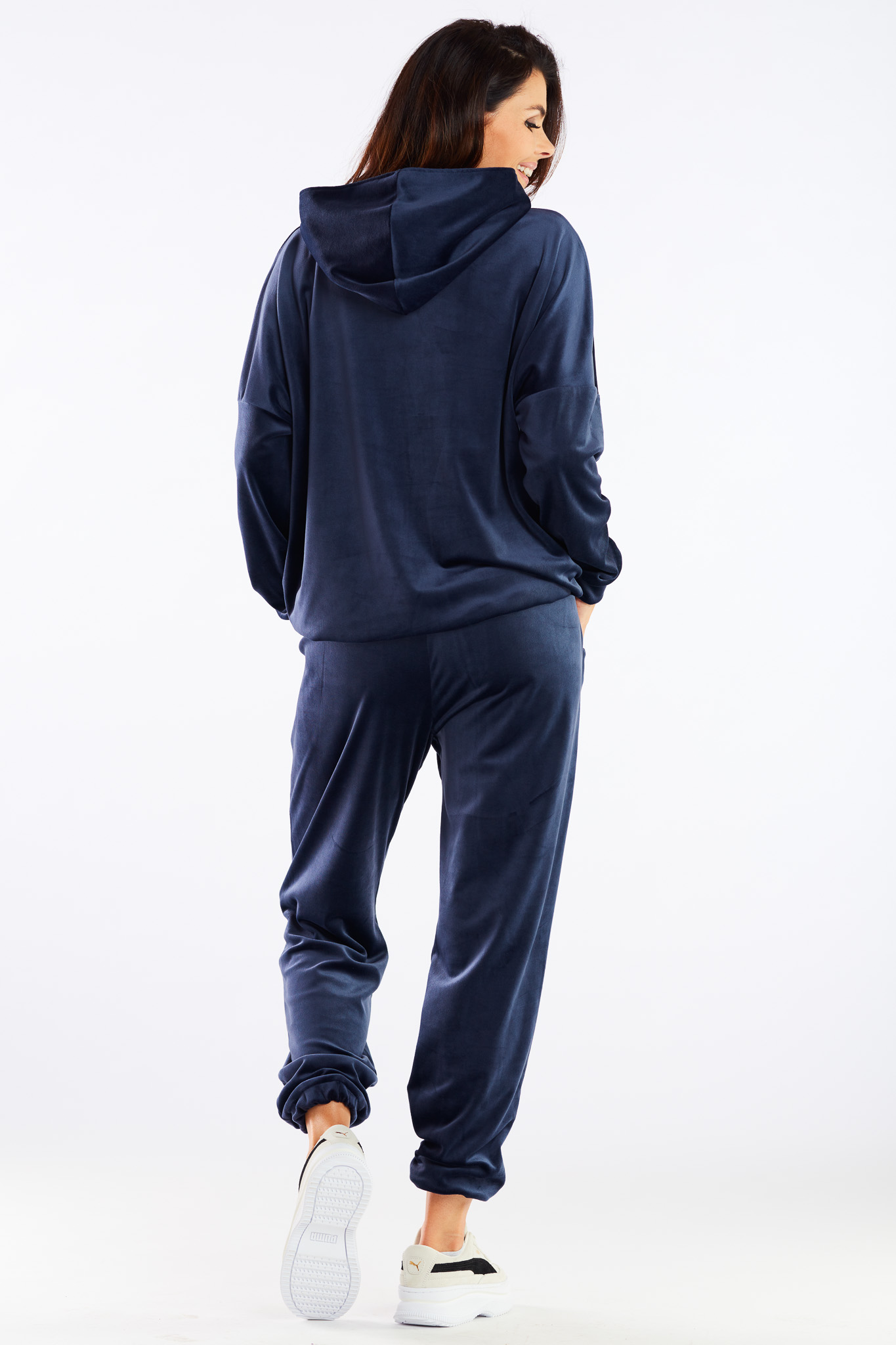 Awama Woman&#039;s Pants A459 Navy Blue