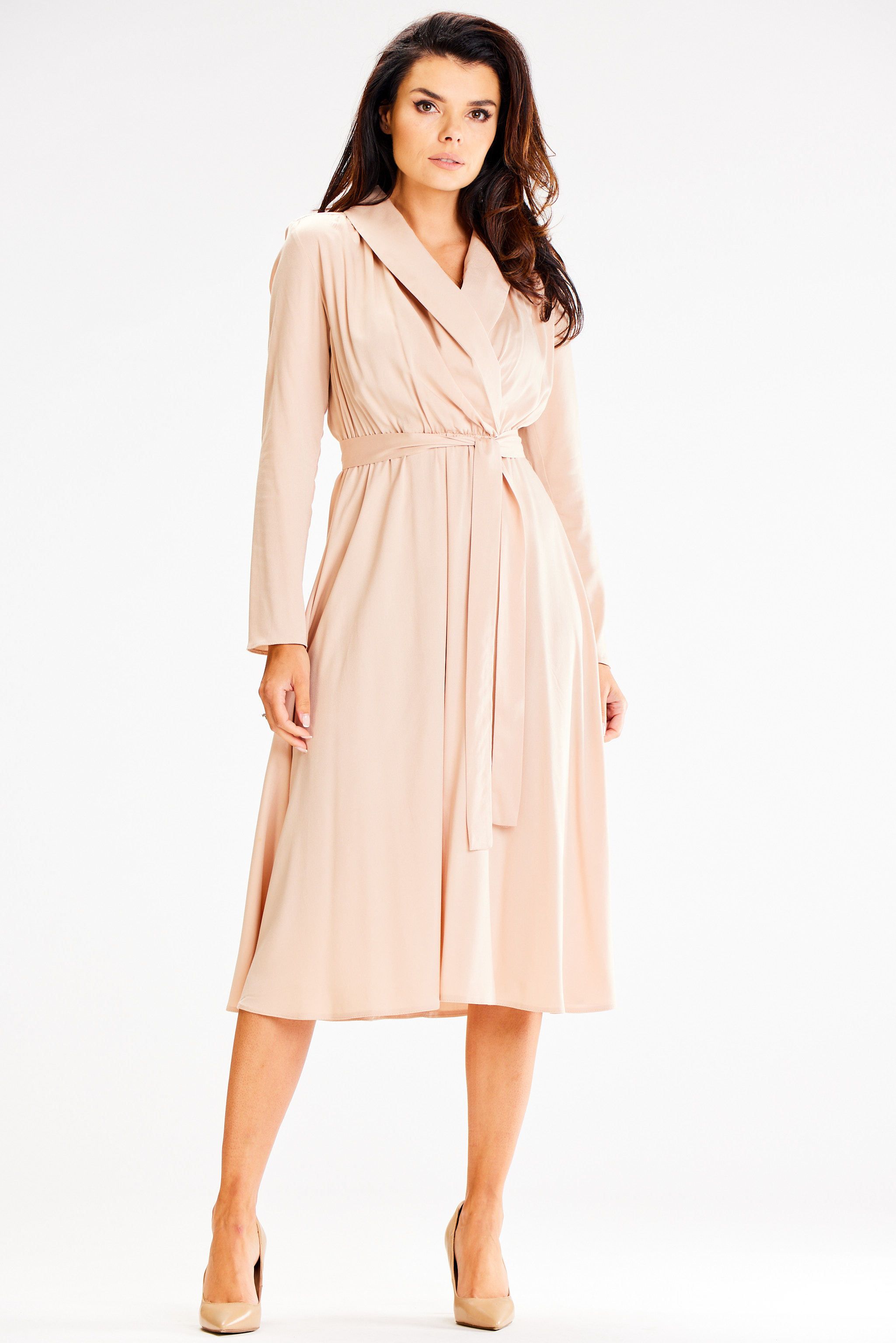 Awama Woman's Dress A604 Beige