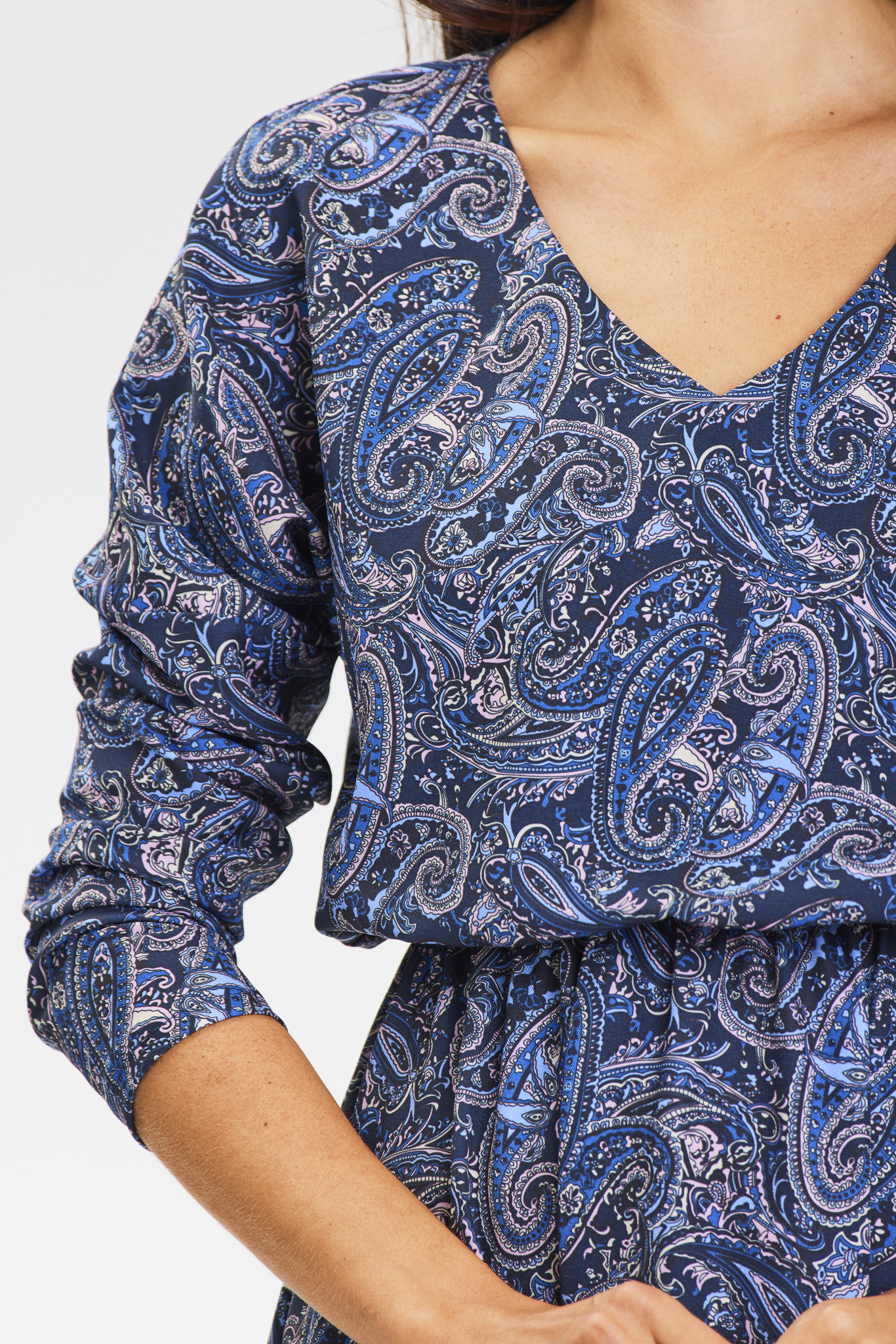 Awama Woman's Dress A666 Navy Blue