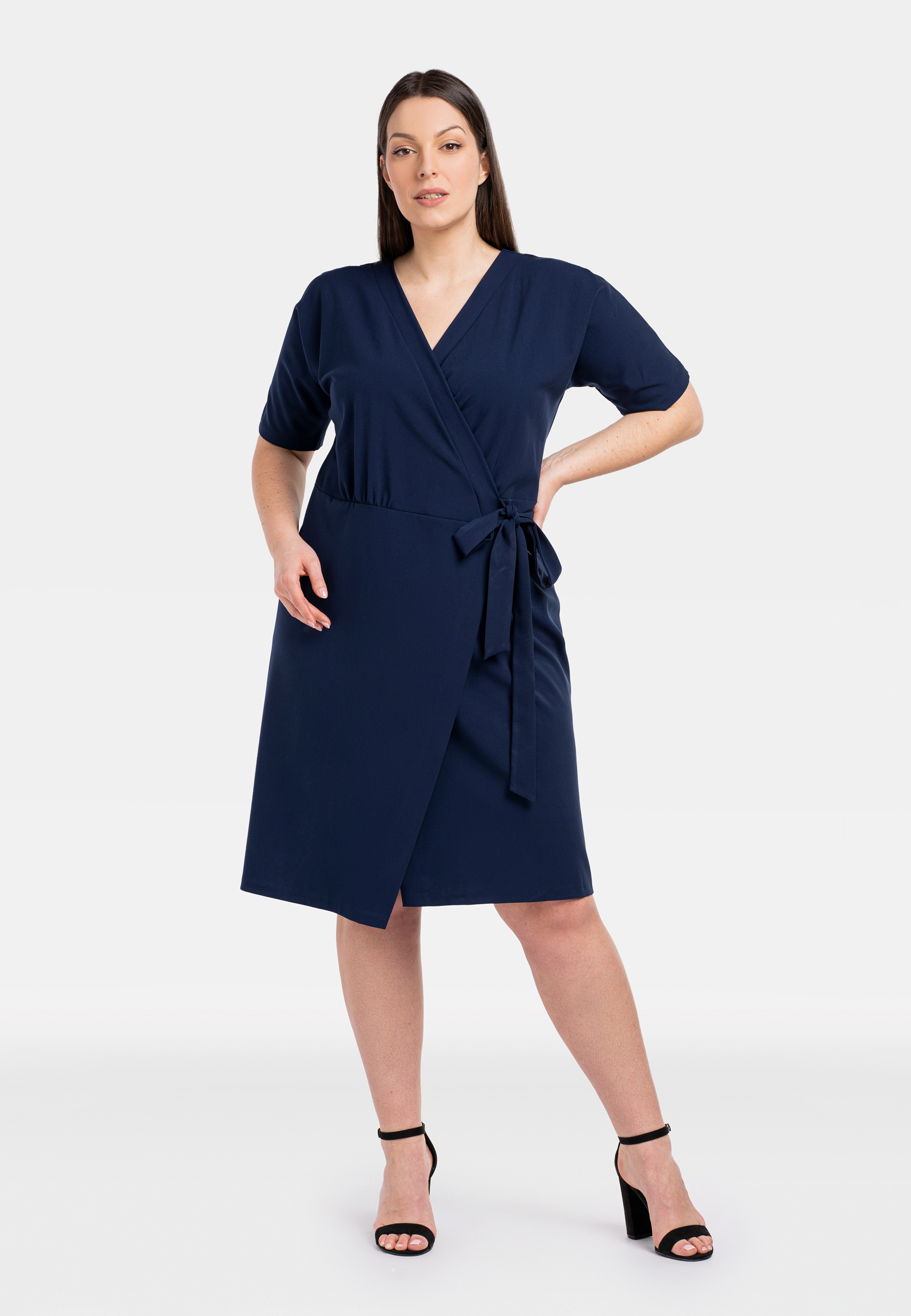 Karko Woman's Dress SC237 Navy Blue