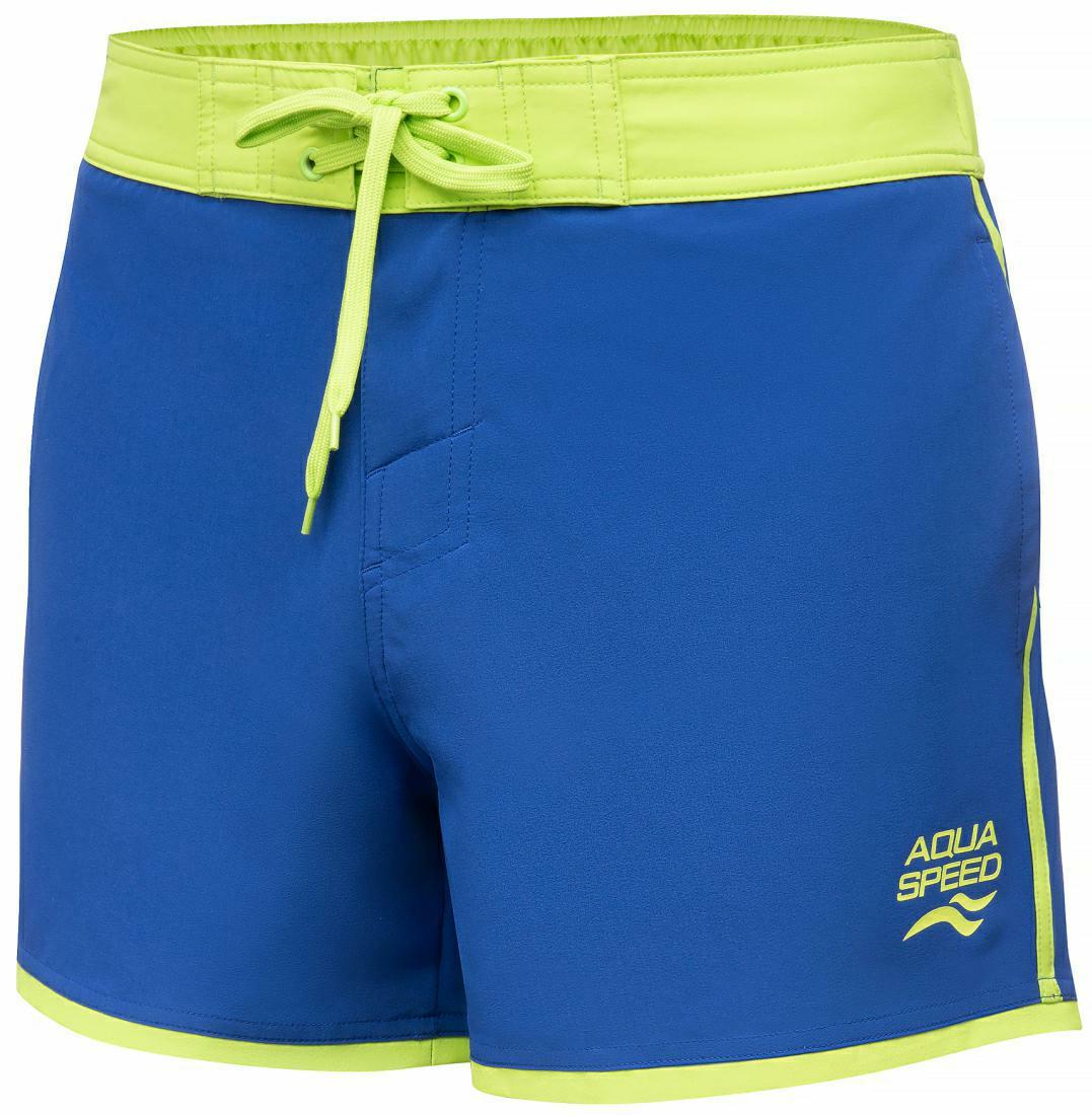 AQUA SPEED Plavecké šortky Axel Blue/Yellow XXL