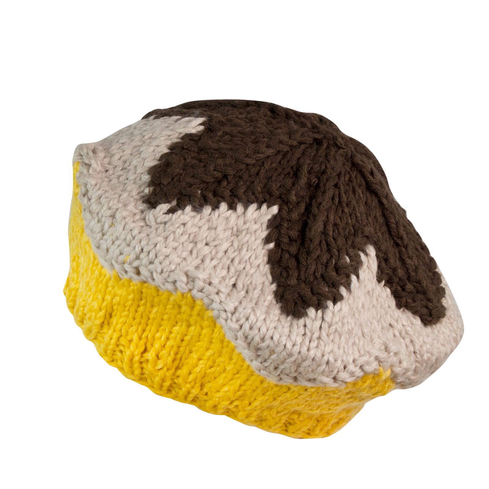 Art Of Polo Woman's Beret cz2704 Brown/Yellow