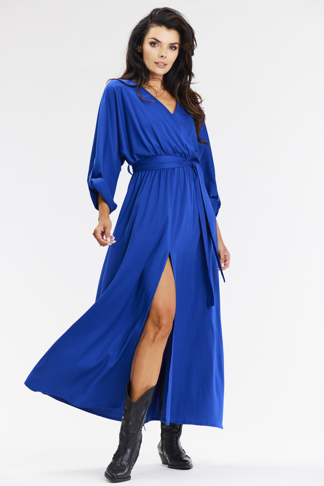 Awama Woman's Dress A670 Blue