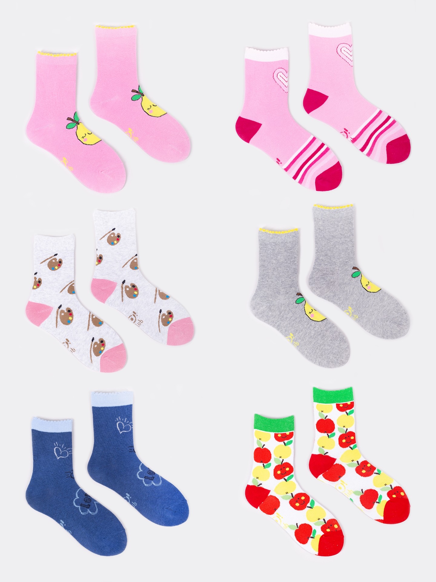 Levně Yoclub Kids's 6Pack Socks SKA-0006G-AA00-006