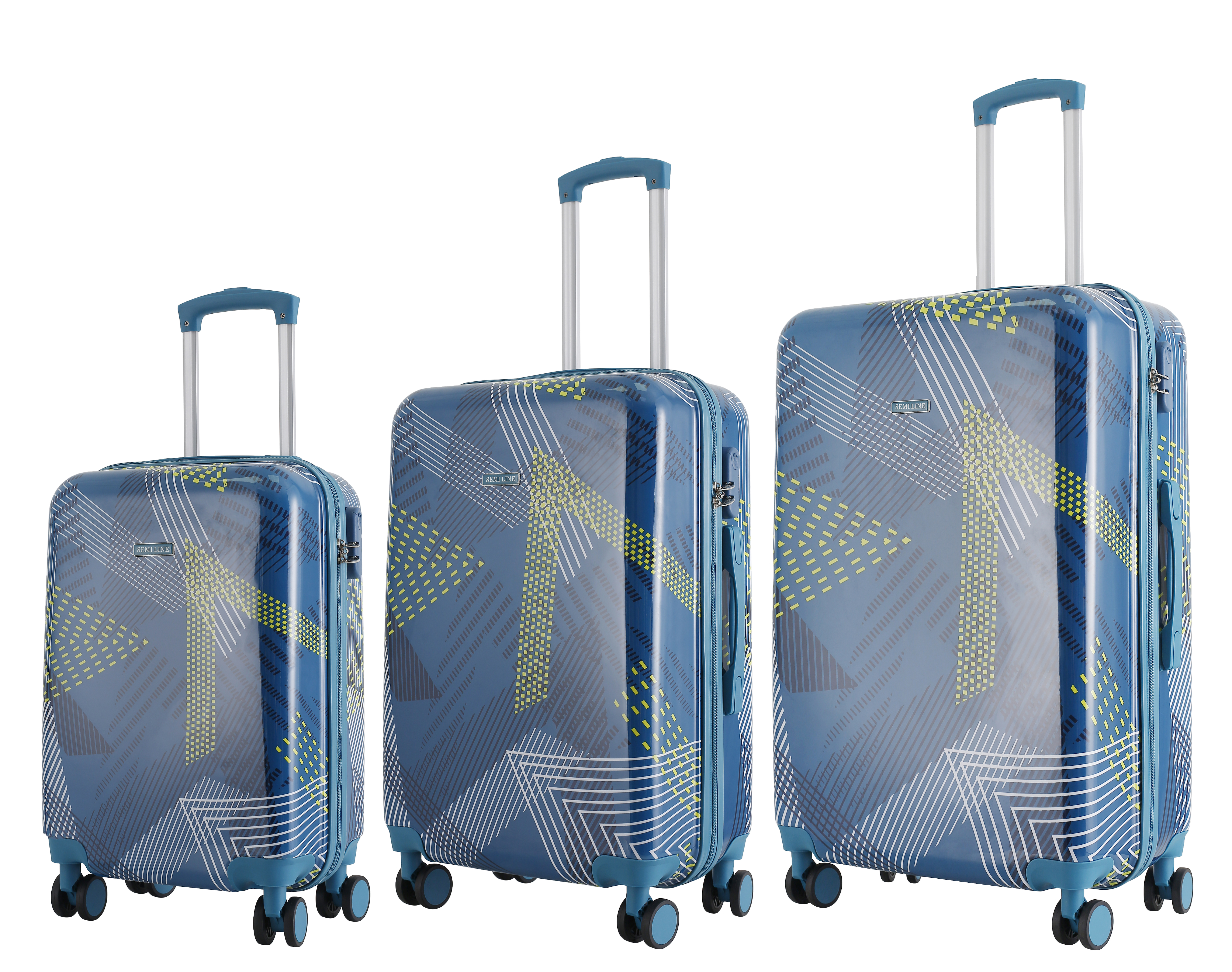 Levně Semiline Unisex's ABS Suitcase Set T5652-0