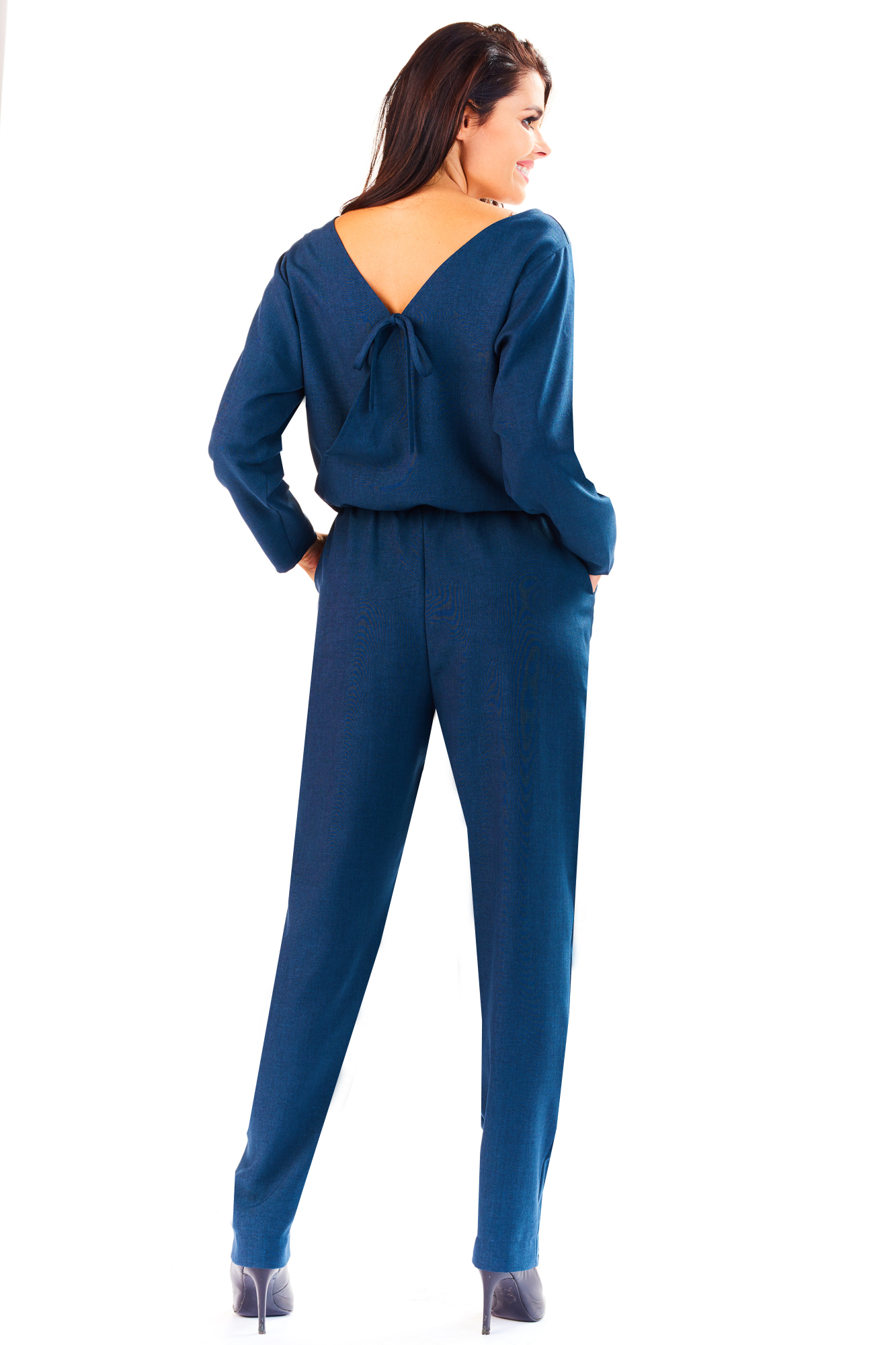 Infinite You Woman's Jumpsuit M142 Navy Blue