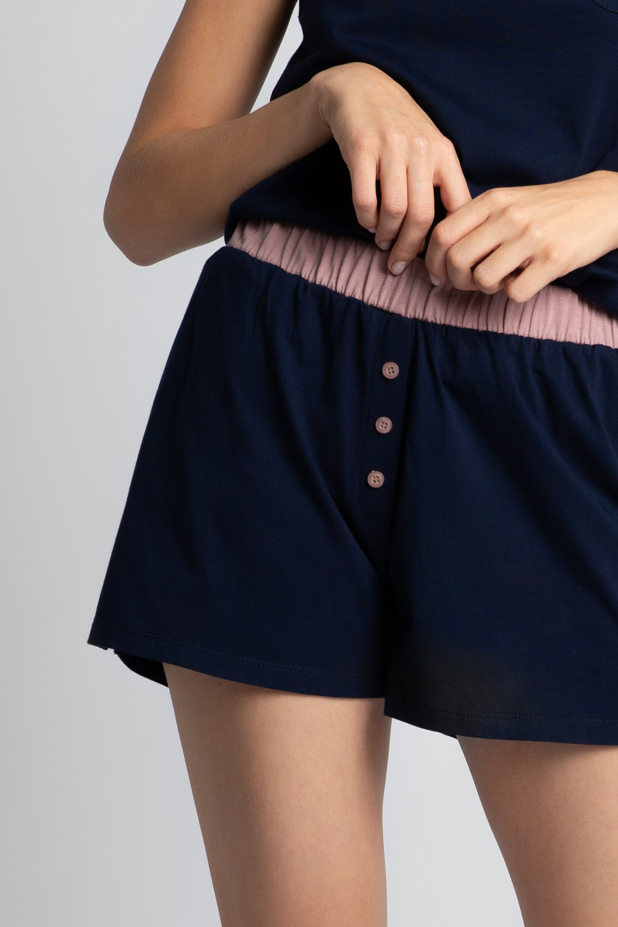 LaLupa Woman&#039;s Shorts LA017 Navy Blue