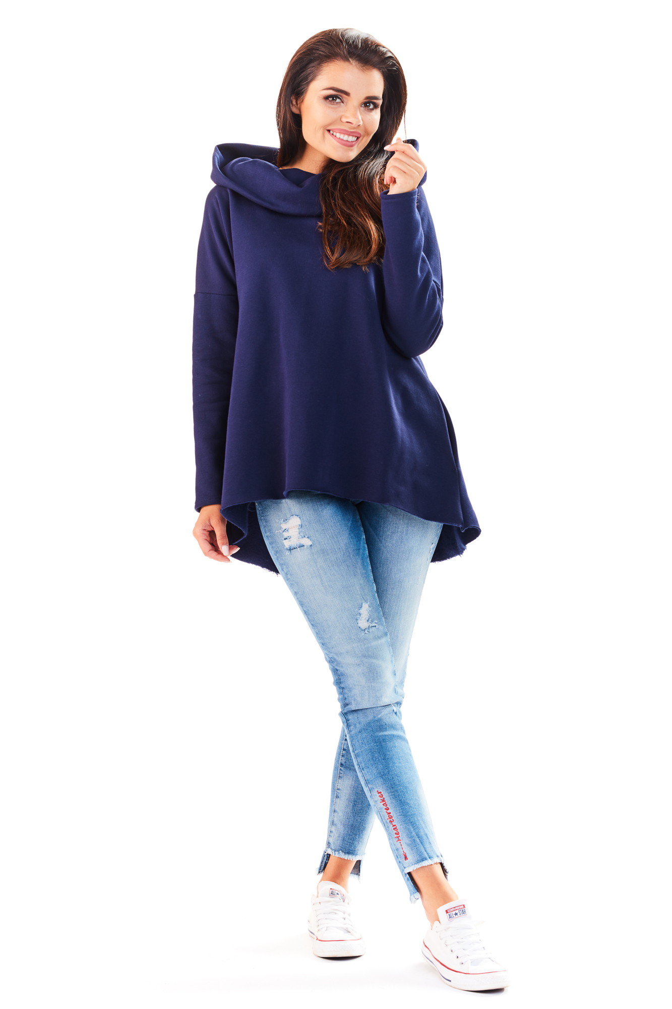 Awama Woman's Sweatshirt A200 Navy Blue