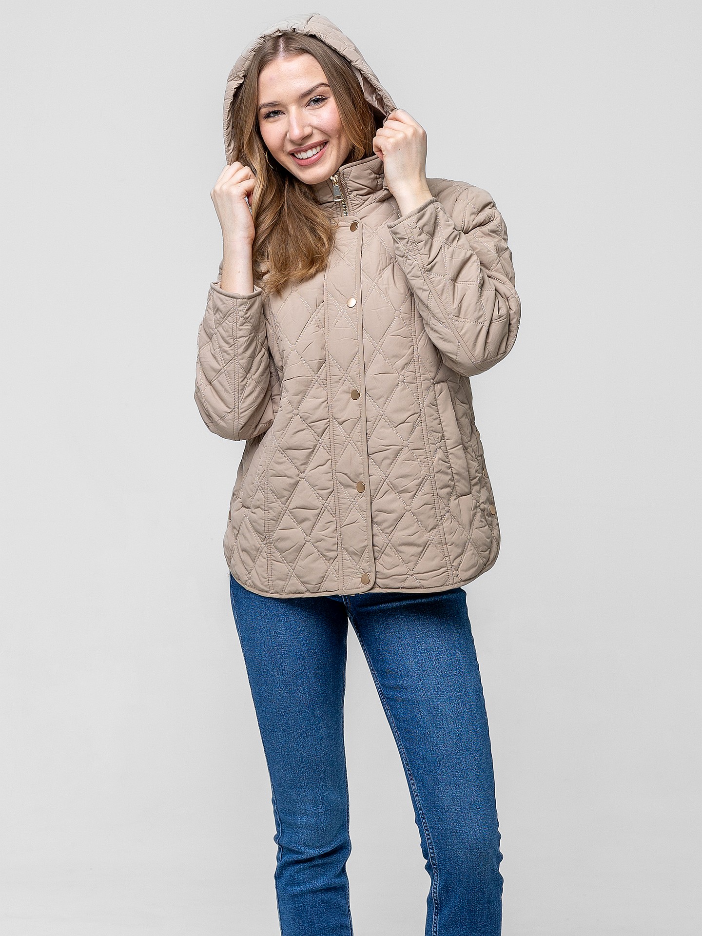 PERSO Woman's Women's transitional jacket with diamond quilting