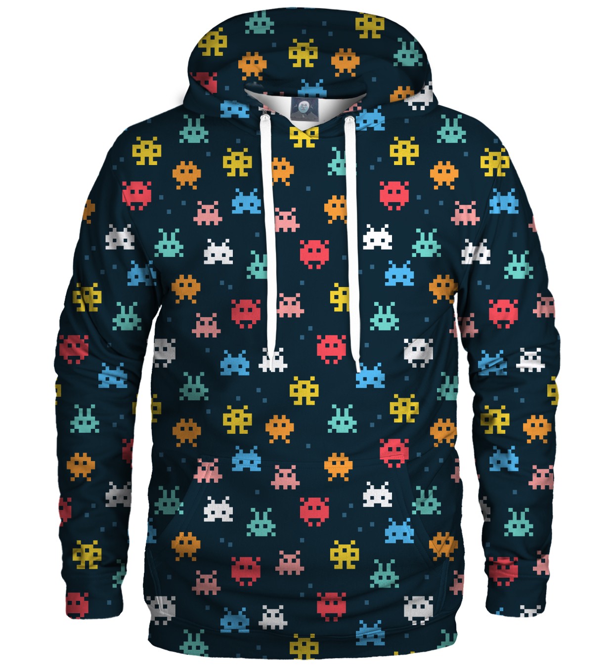 Levně Aloha From Deer Unisex's Space Invaders Hoodie H-K AFD365