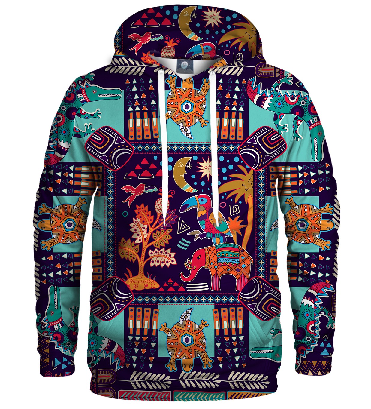 Levně Aloha From Deer Unisex's Tribal Connections Hoodie H-K AFD348