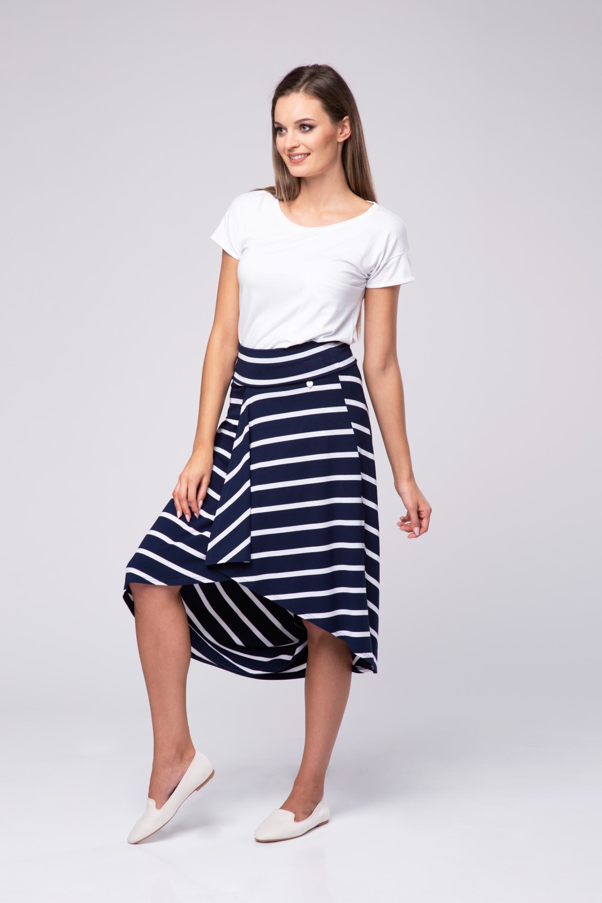 Levně Look Made With Love Woman's Skirt 17 Saint Tropez Navy Blue/White