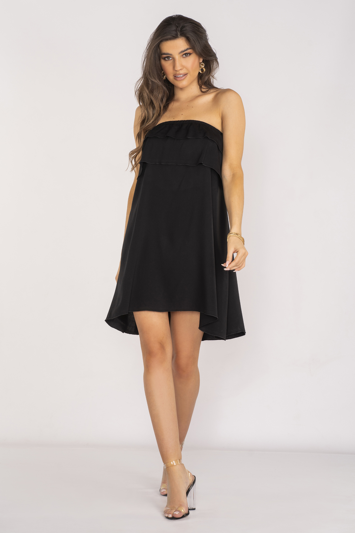 Awama Woman's Dress A658 Black