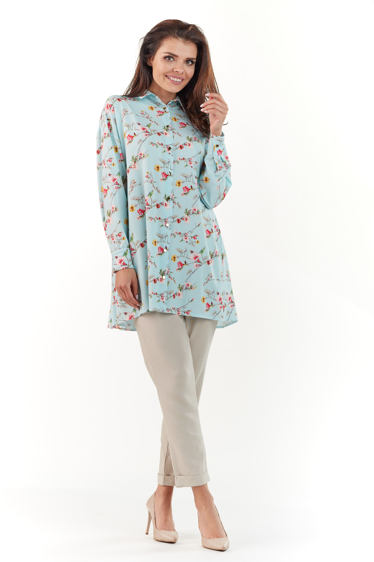 Infinite You Woman's Blouse M162 Blue
