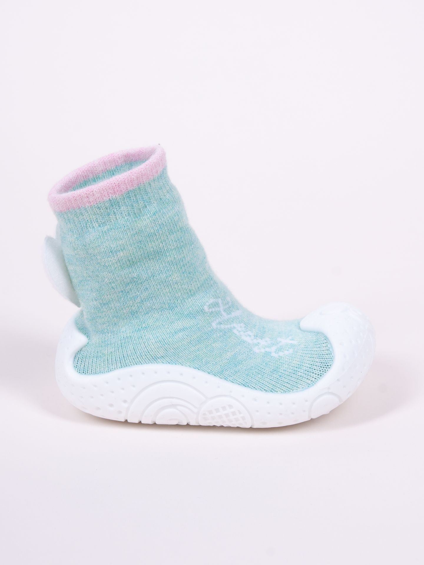 Yoclub Kids's Baby Anti-Skid Socks With Rubber Sole OB-132/GIR/001