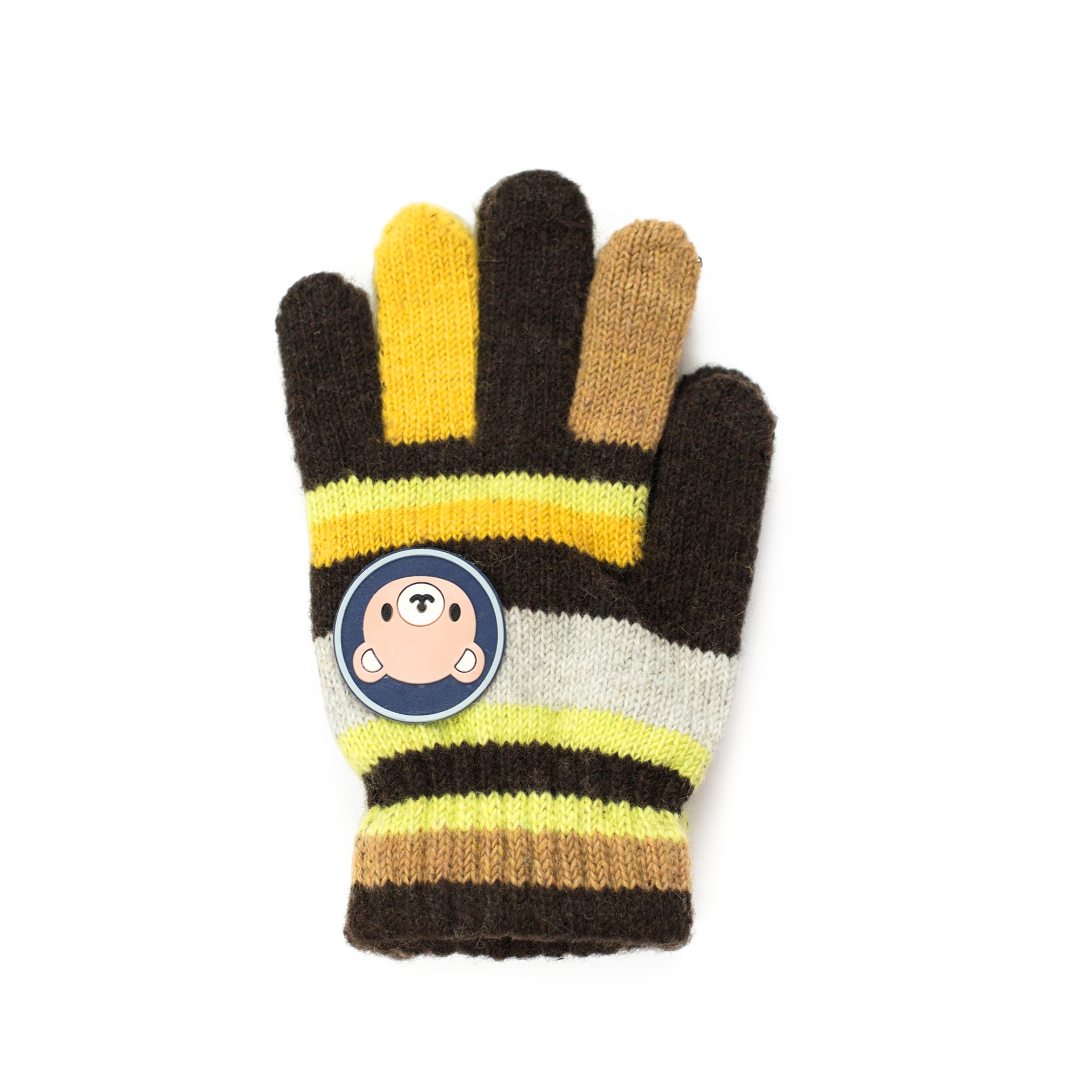 Art Of Polo Kids's Gloves Rkq054-5 Brown/Yellow