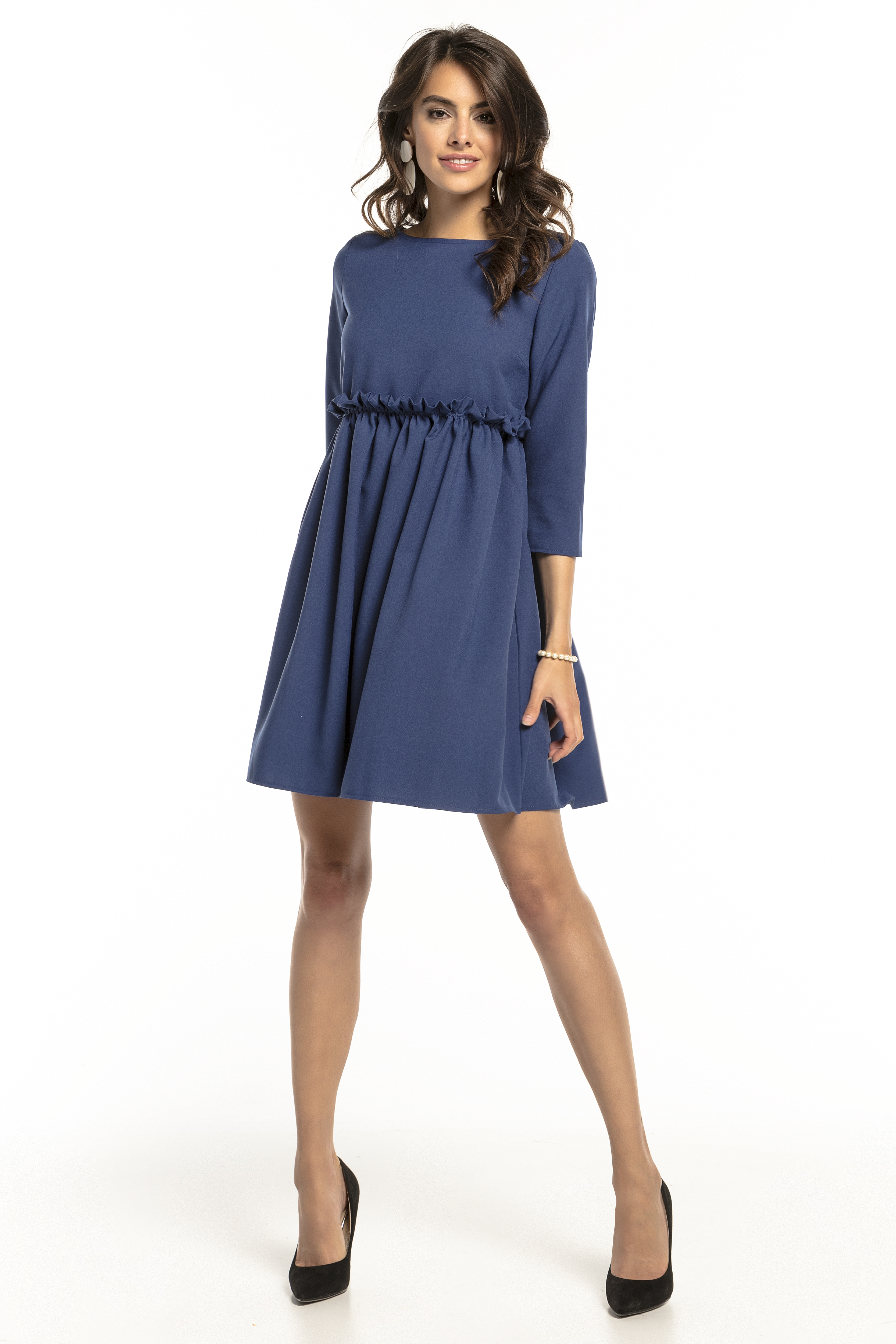 Tessita Woman's Dress T284 4 Navy Blue